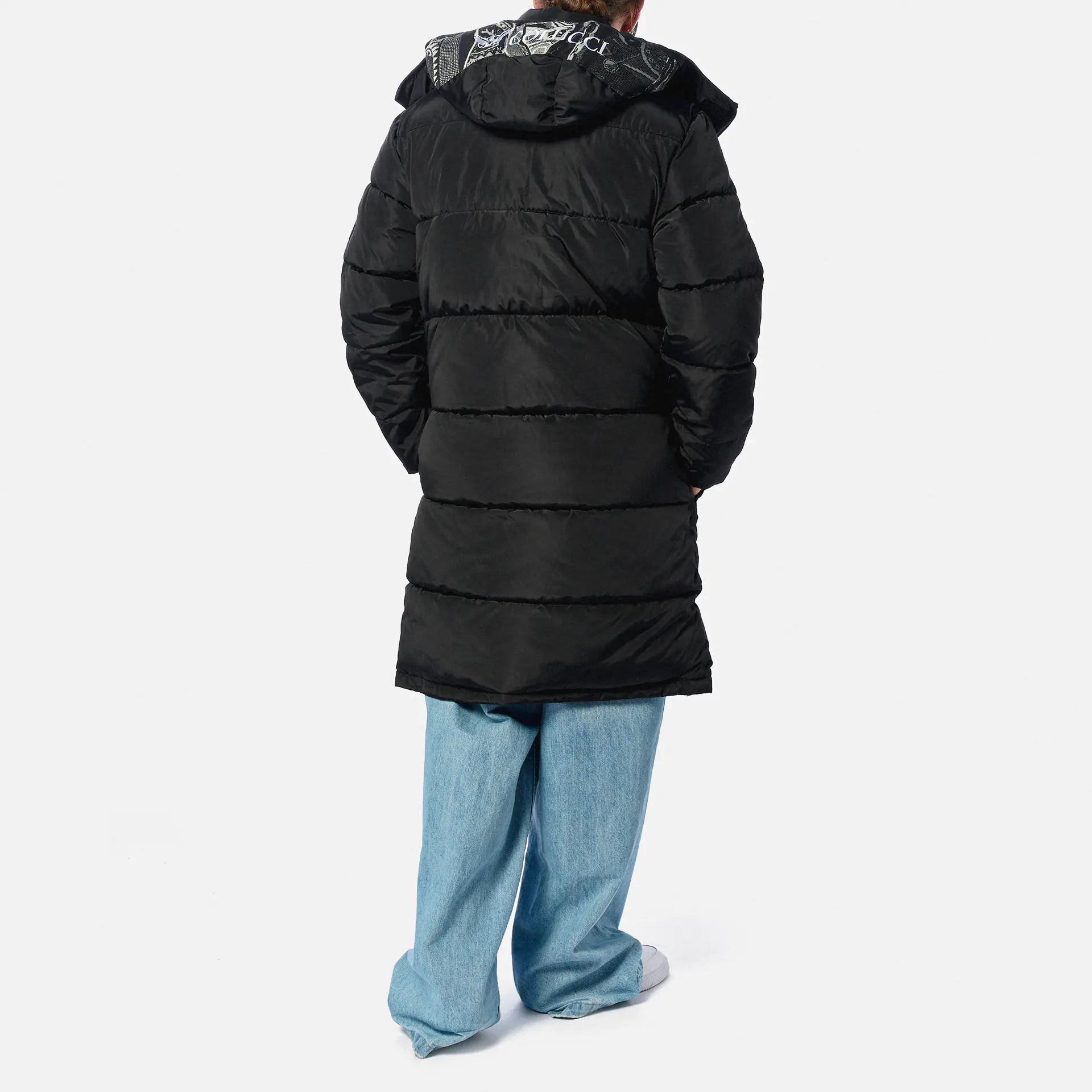 Colucci Hooded Puffer Coat Black