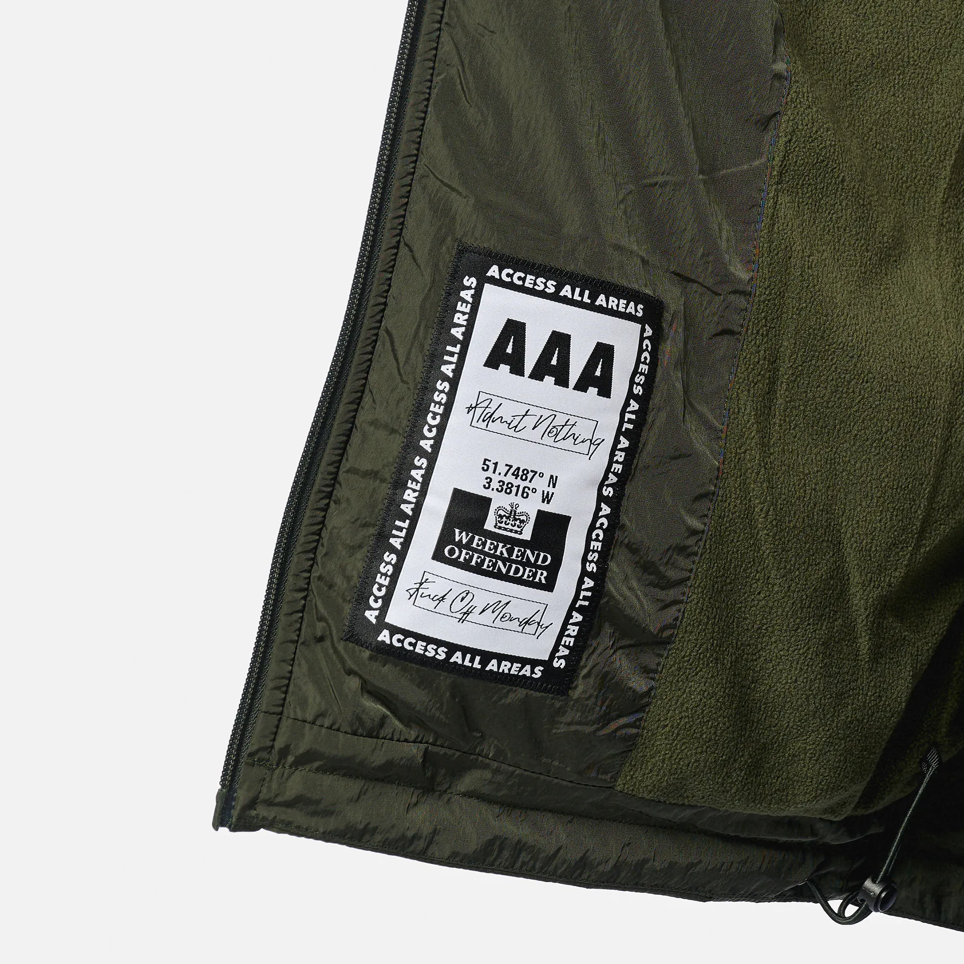 Weekend Offender Technican Face Mask Jacket Black Forest