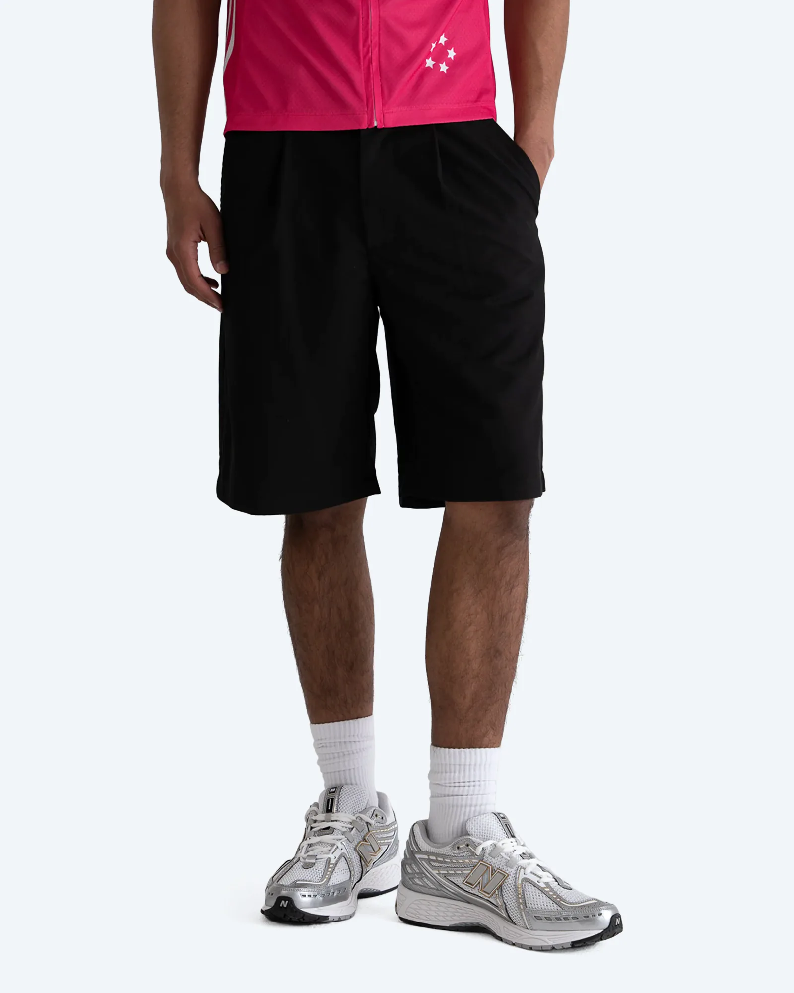 Prohibited Pleated Shorts Black