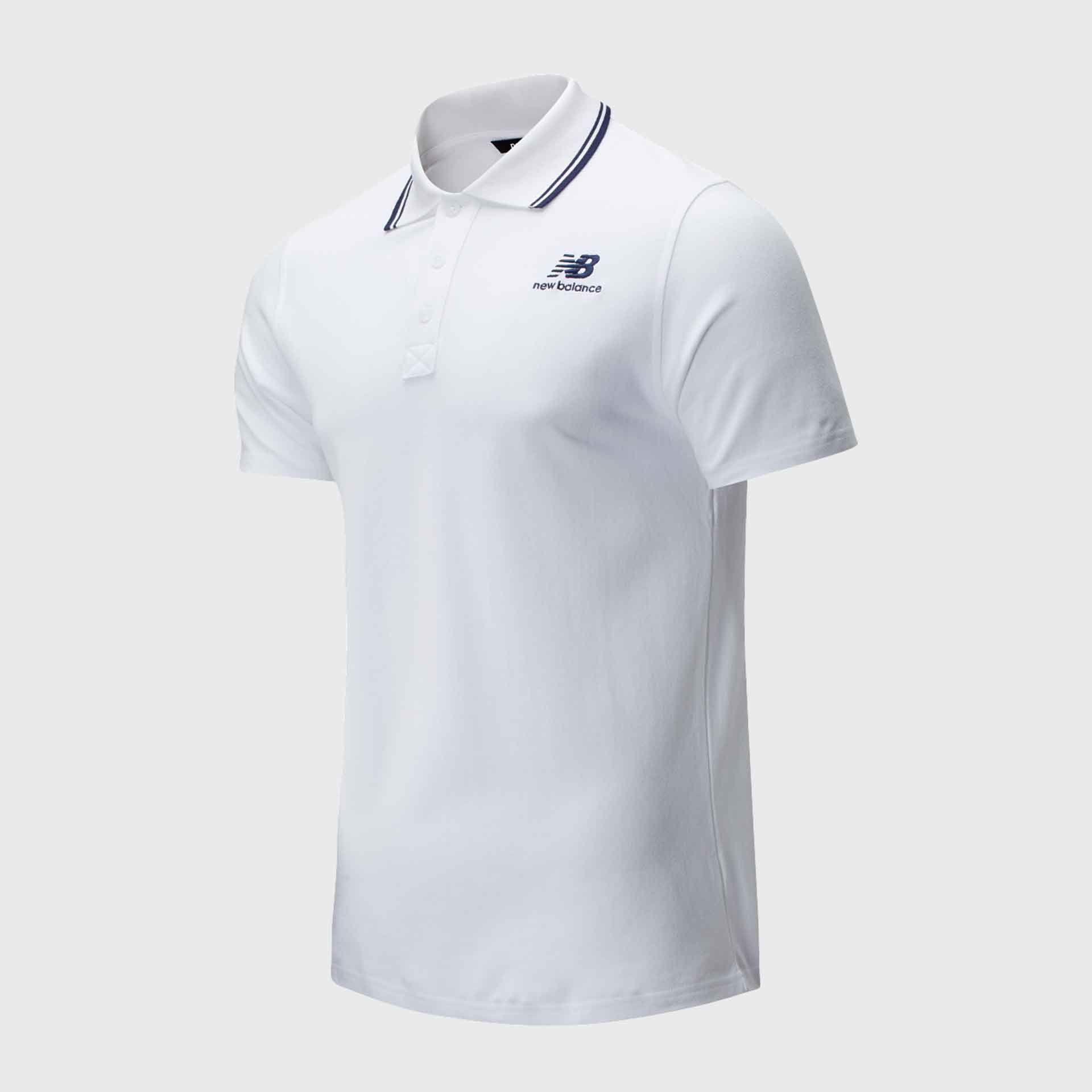 New Balance Classic Short Sleeve Polo White