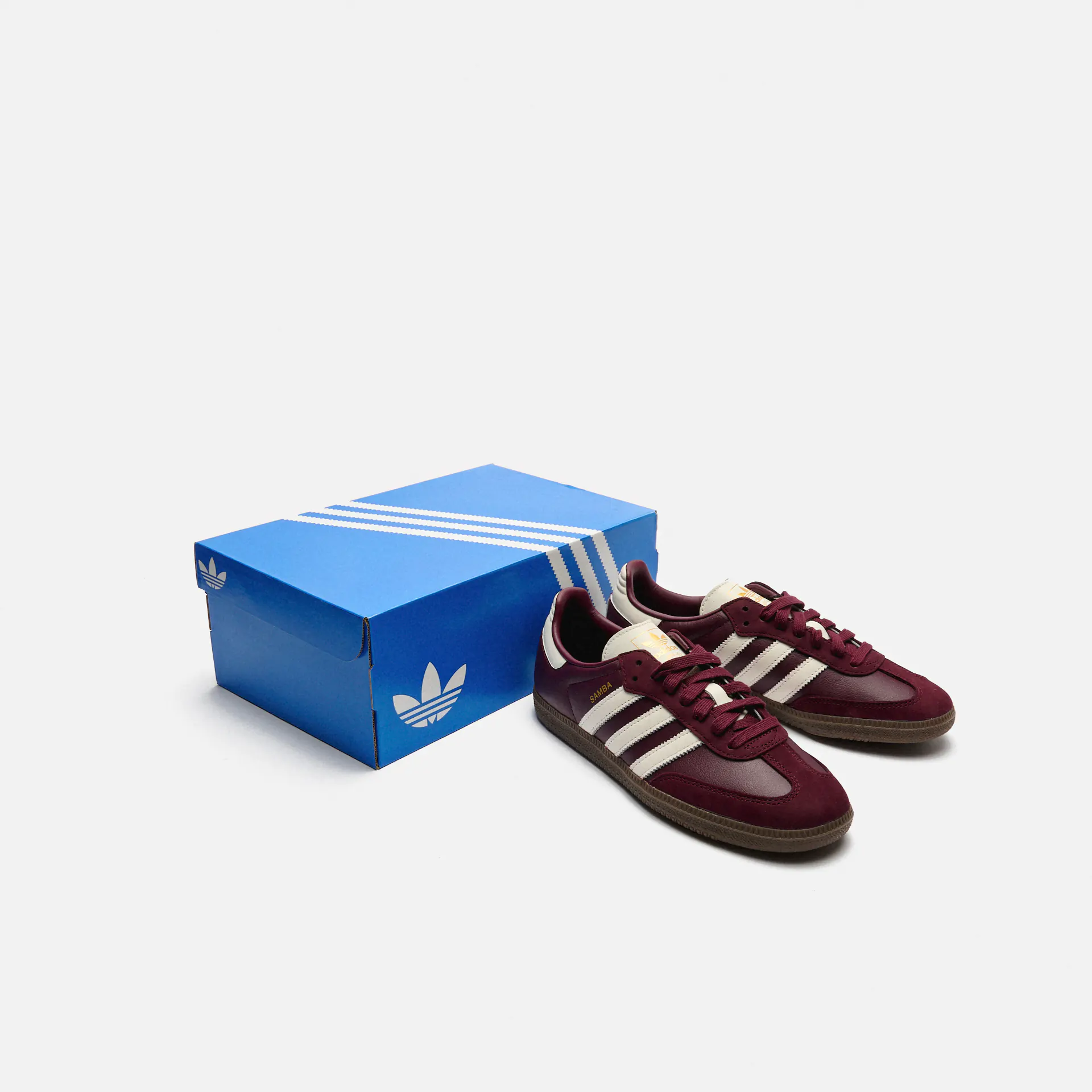adidas Originals Samba Sneaker OG W Maroon/White/Gum