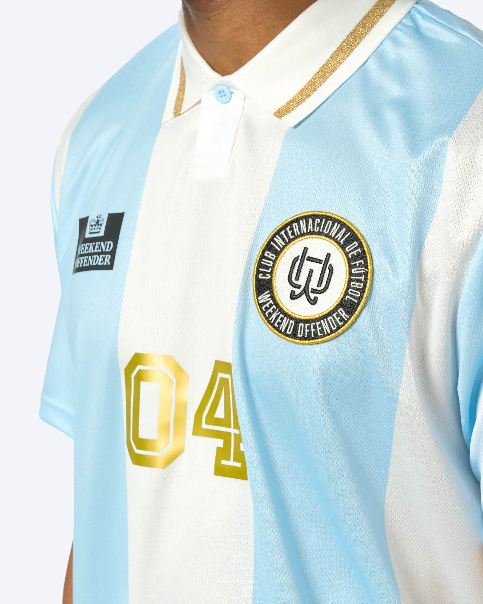 Weekend Offender Moulay Football Shirt Sky 