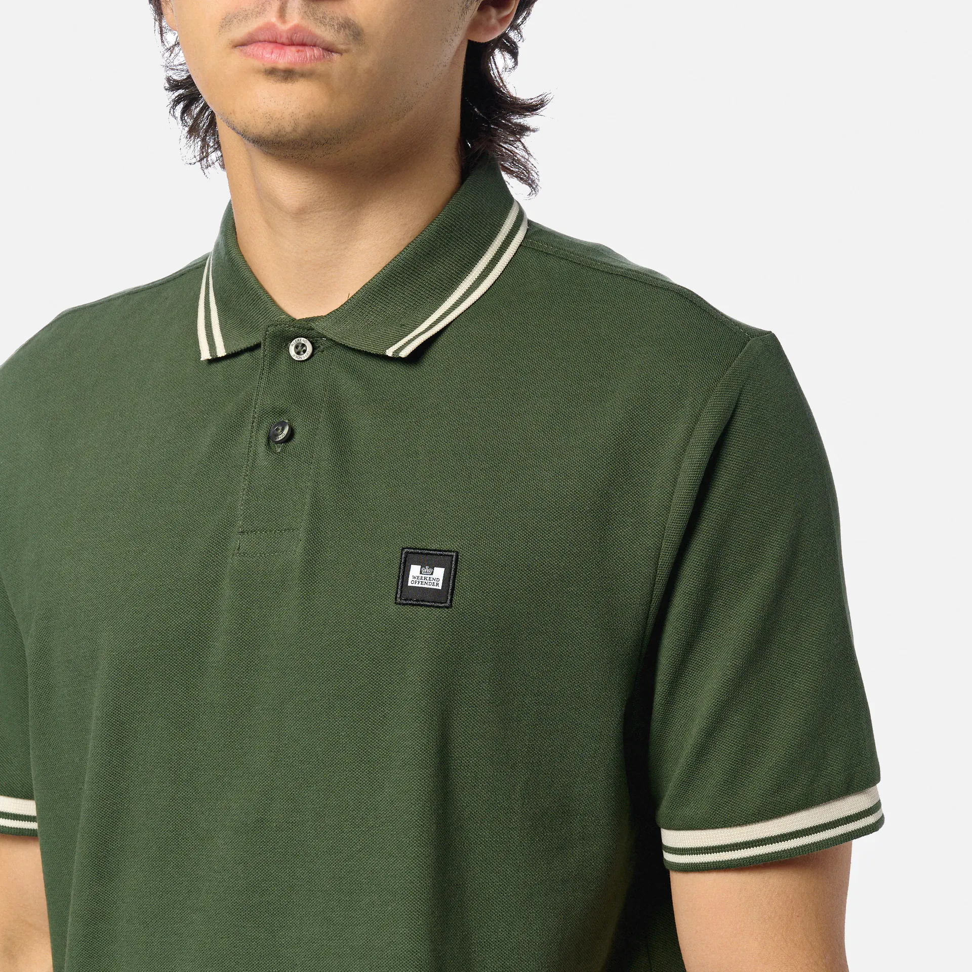 Weekend Offender Levanto Polo Shirt Black Forest/Calcium