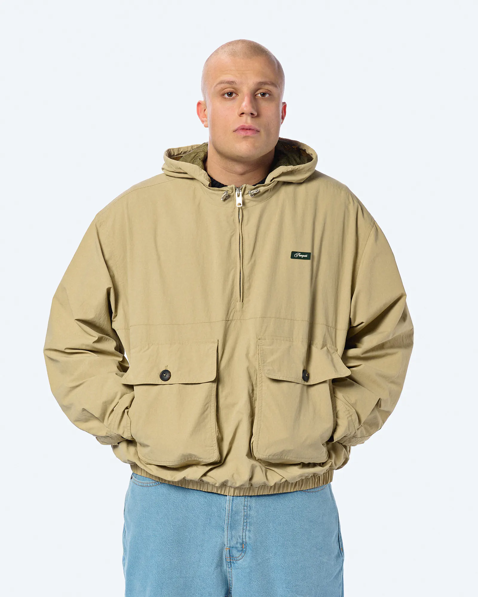 POMPEII Technical Windbreaker Jacket Cream