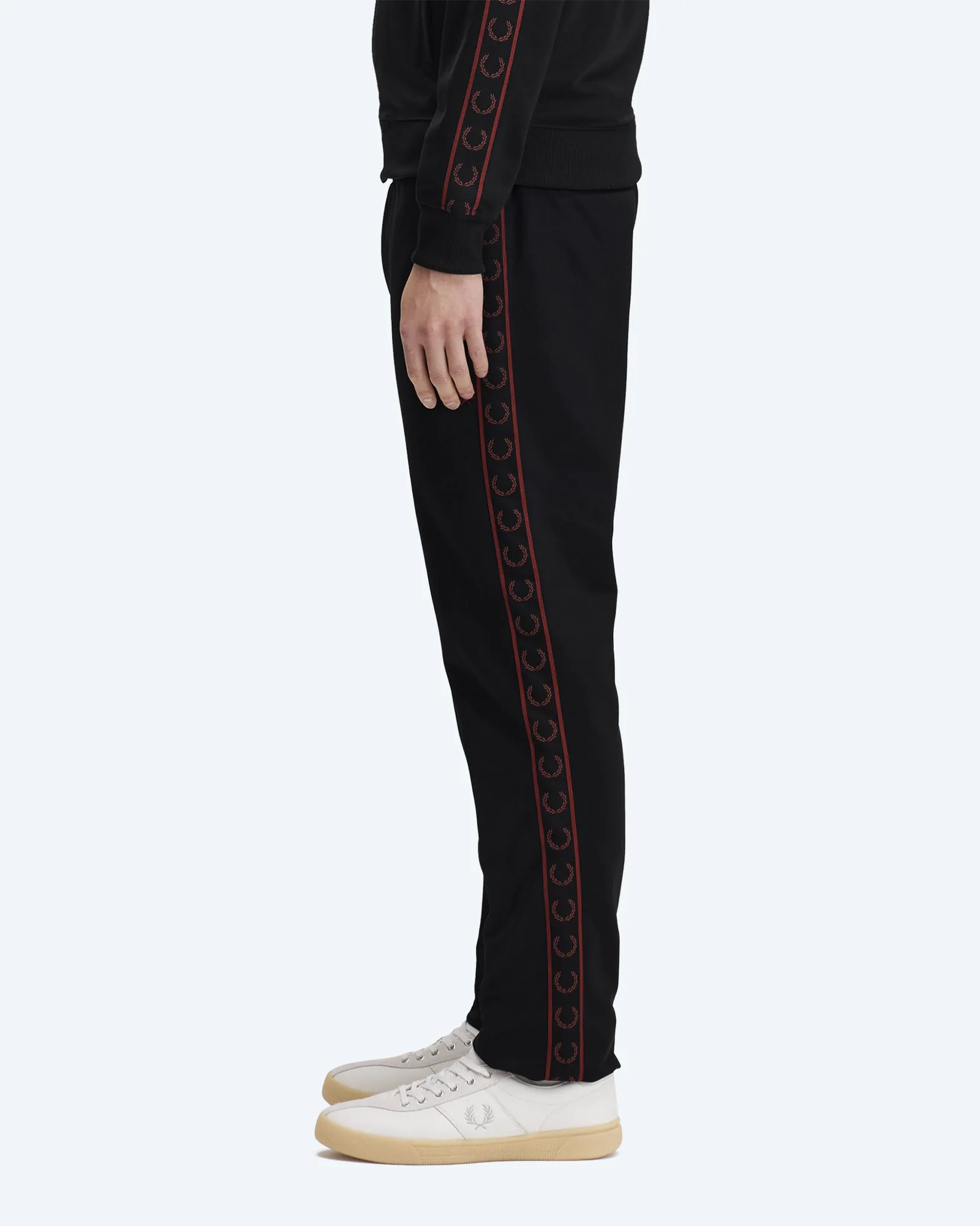 Contrast Tape Track Pant Black