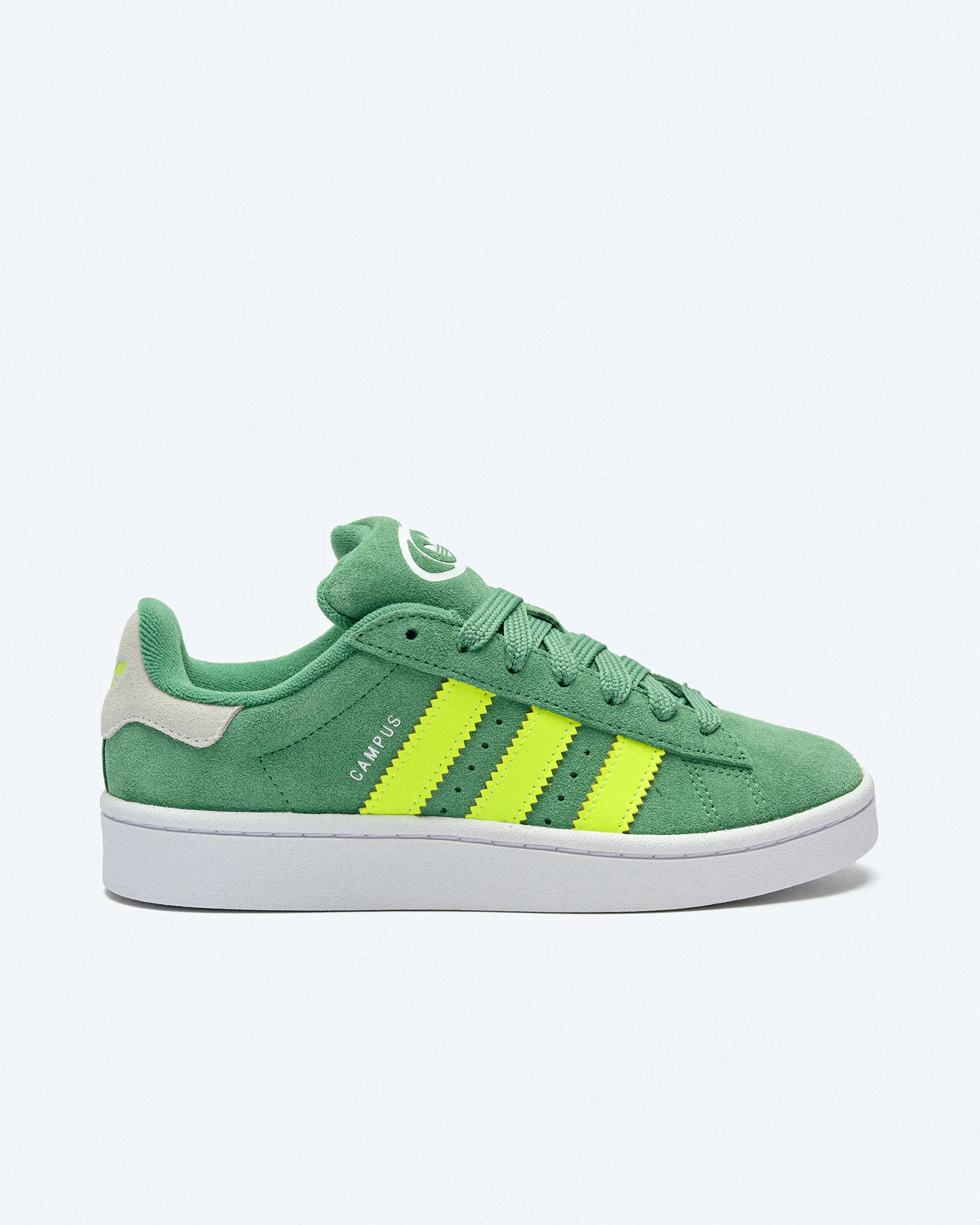 adidas Originals Campus 00s Sneaker J Preloved Green Solar Yellow Footwear White