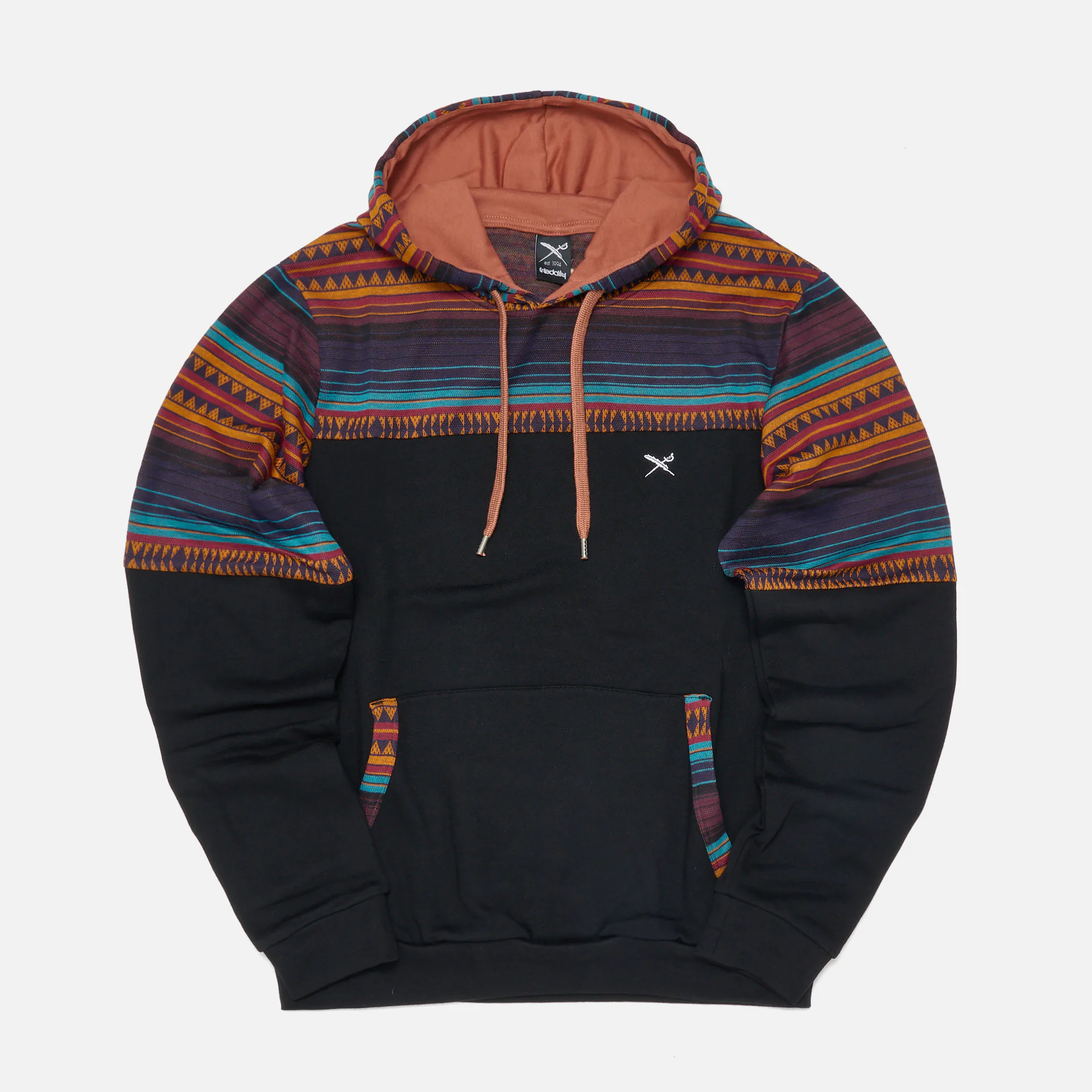 Iriedaily Vintachi Block Hoodie Black - Main Image