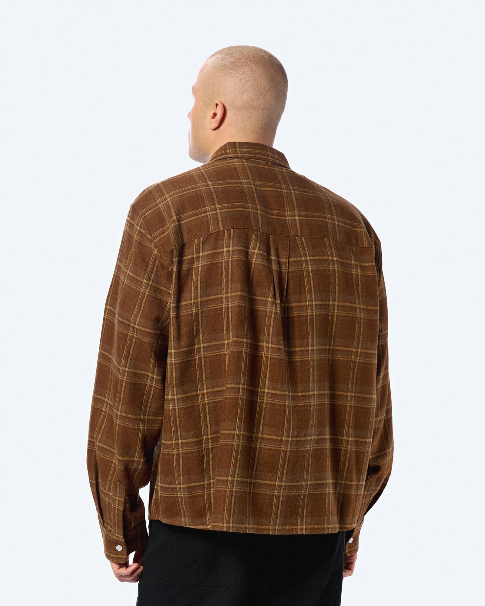 Prohibited Timber Flannel Shirt Brown