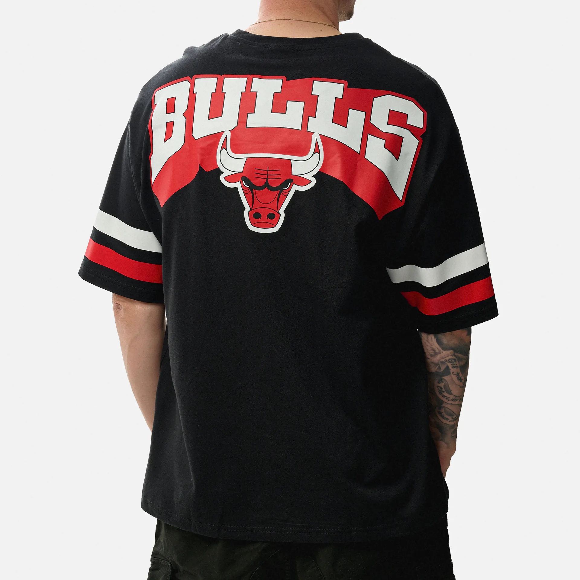 New Era NBA Chicago Bulls Graphic Oversized T-Shirt Black/Red