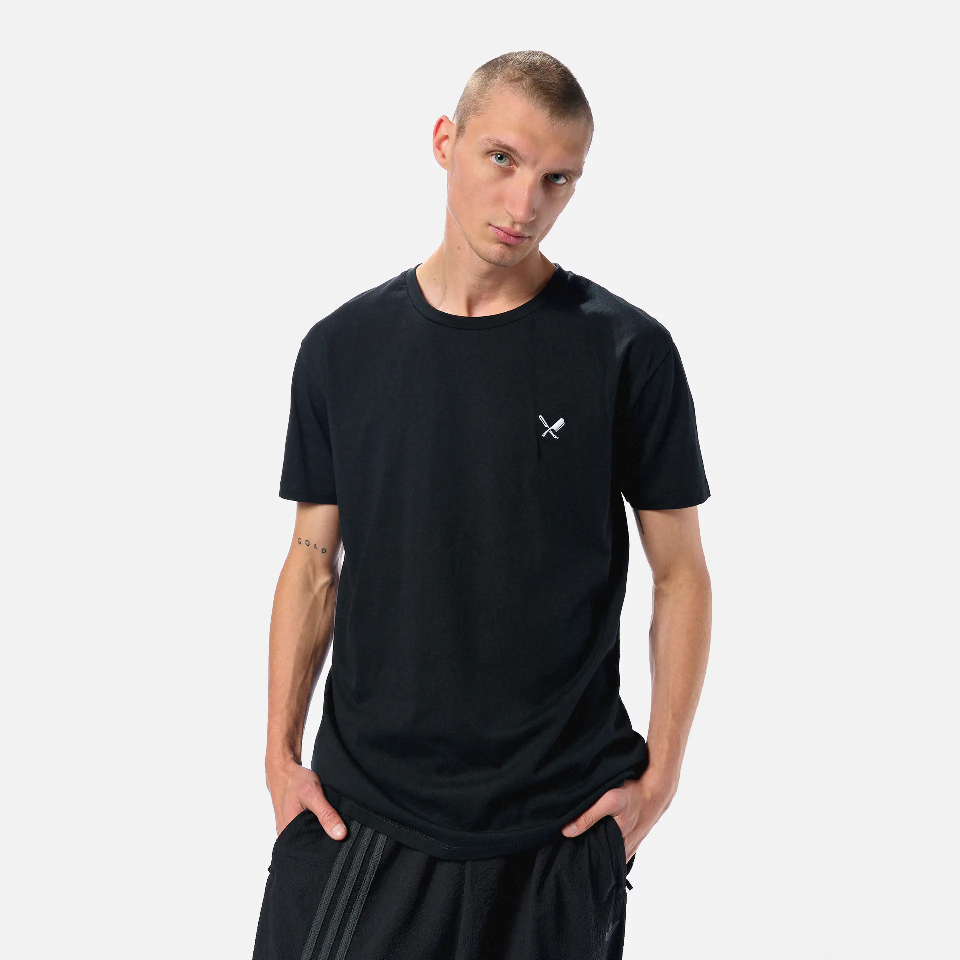 Distorted People Classic Crew Neck T-Shirt Black