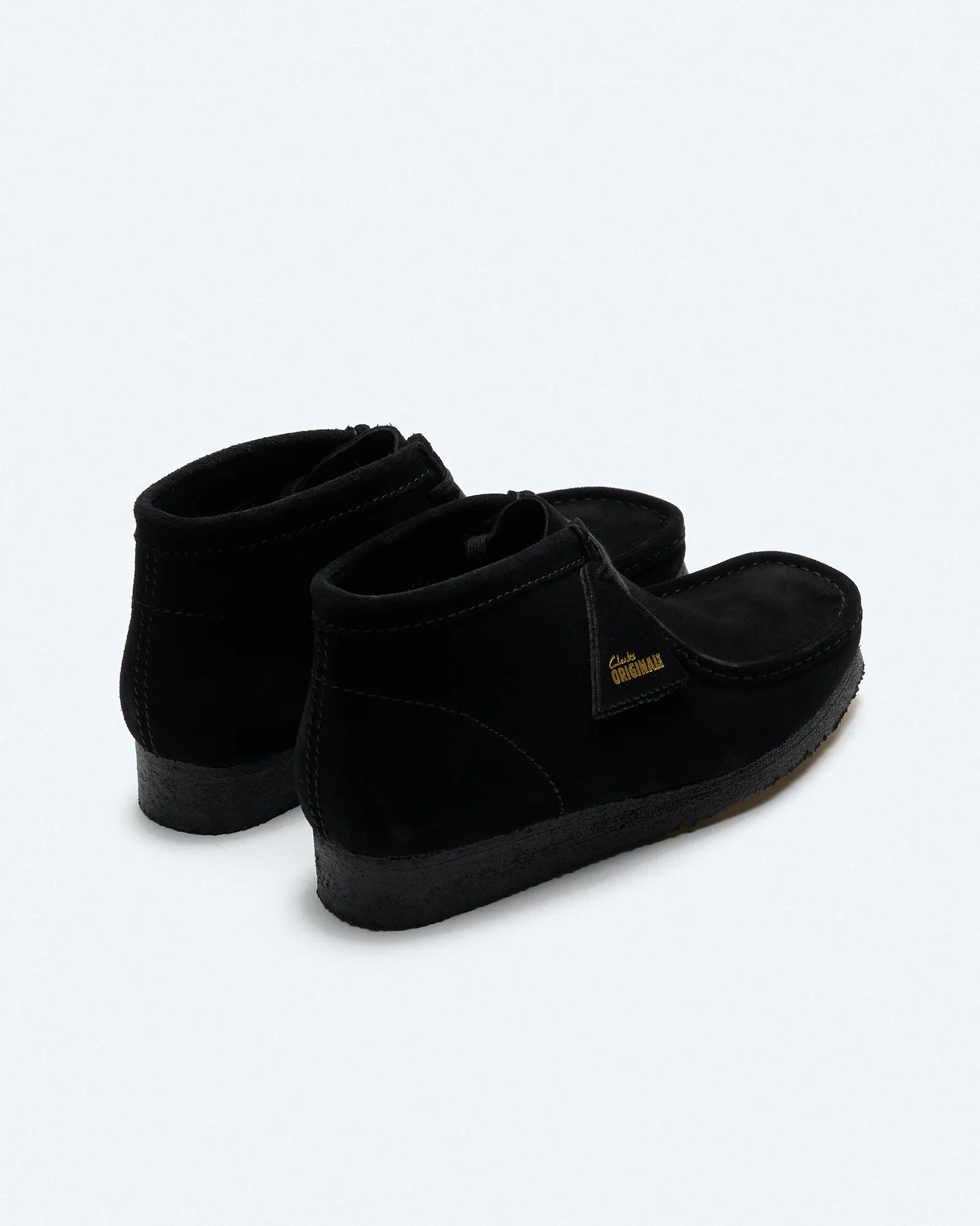 Clarks Men's Wallabee Suede Boots Black