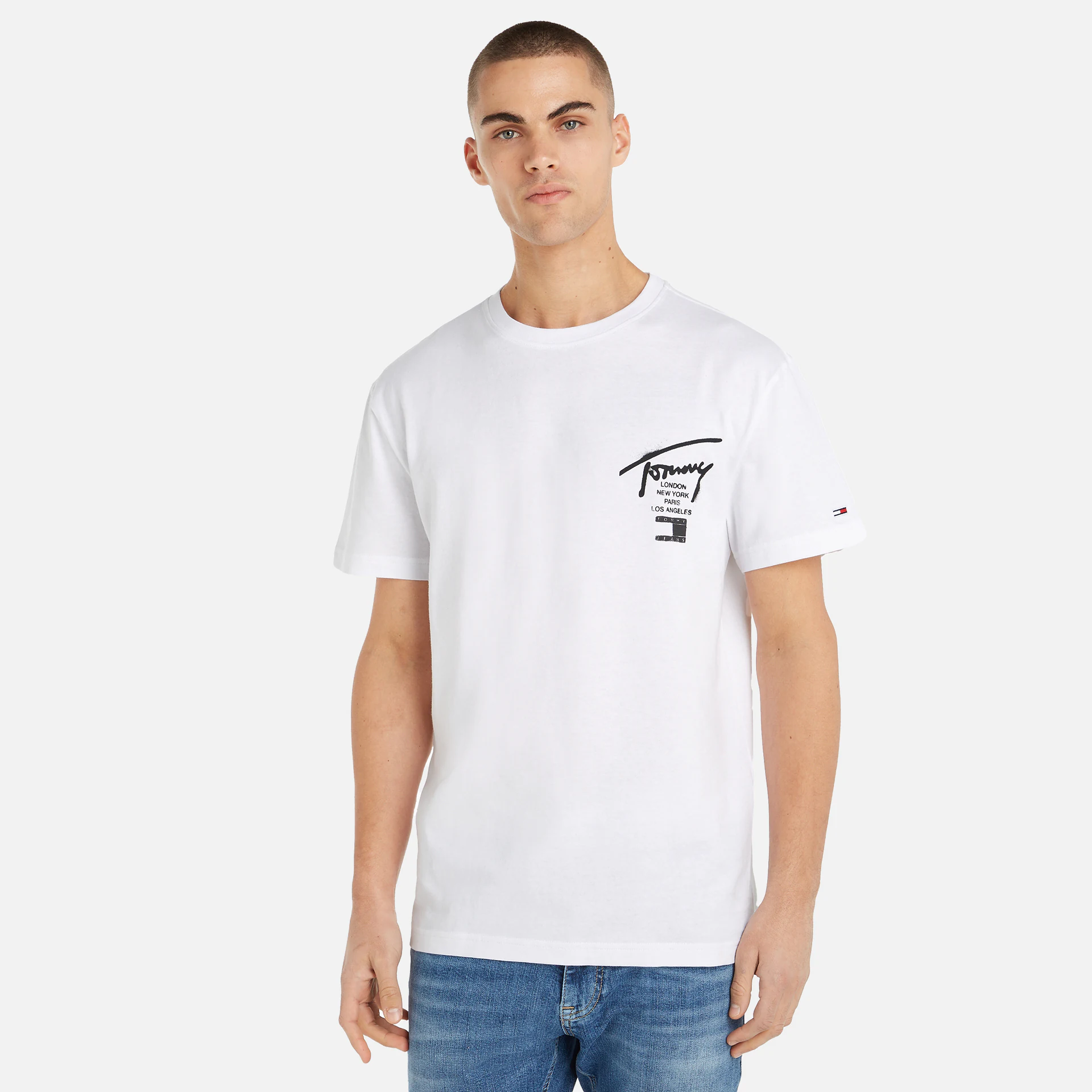 Tommy Jeans Classic Spray Signatur T-Shirt White