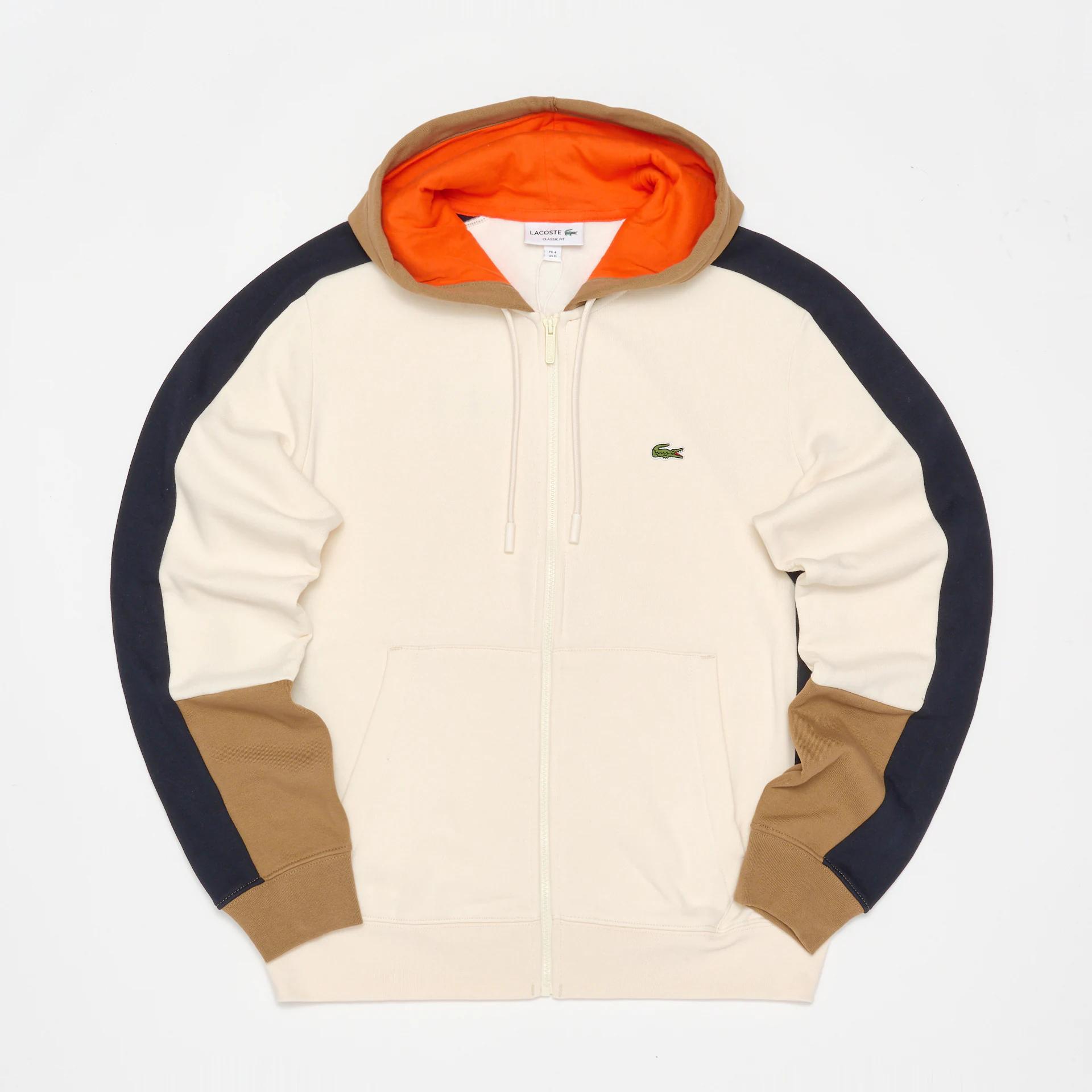 Lacoste Colorblock Hooded Sweatjacket Lapland/Cookie/Abysm