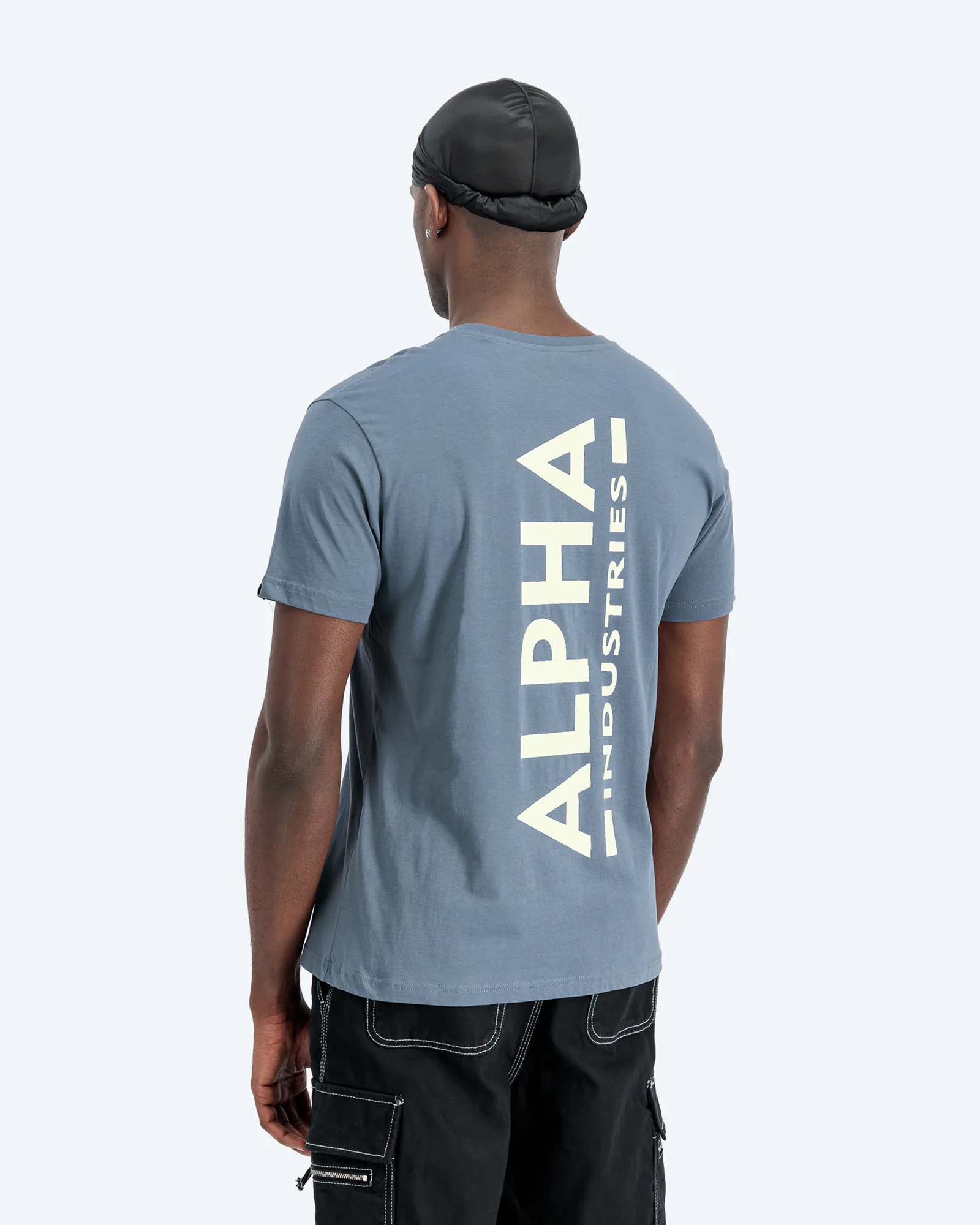Backprint T-Shirt Denim Blue