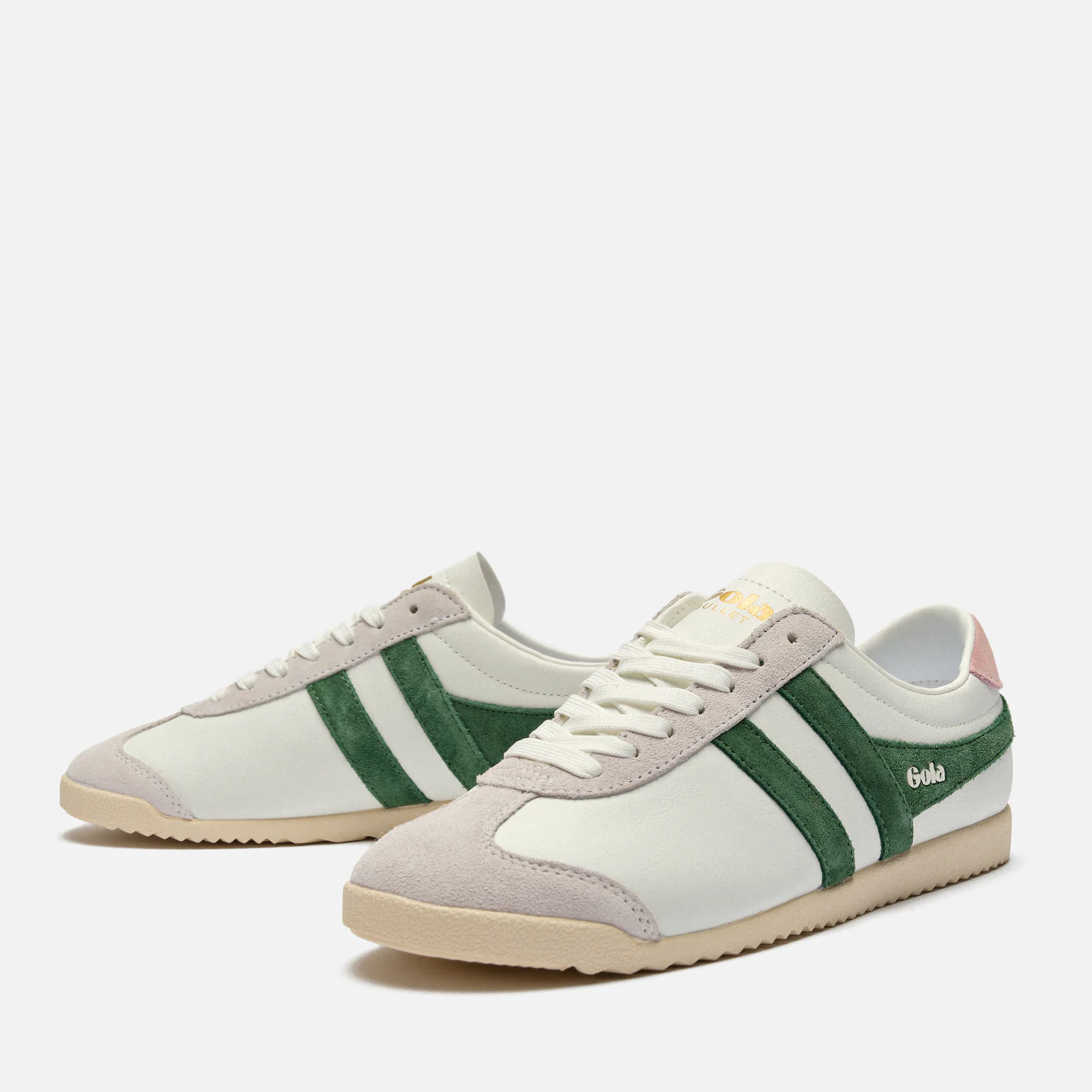 Gola Bullet Pure Sneaker White/Evergreen/Chalk Pink