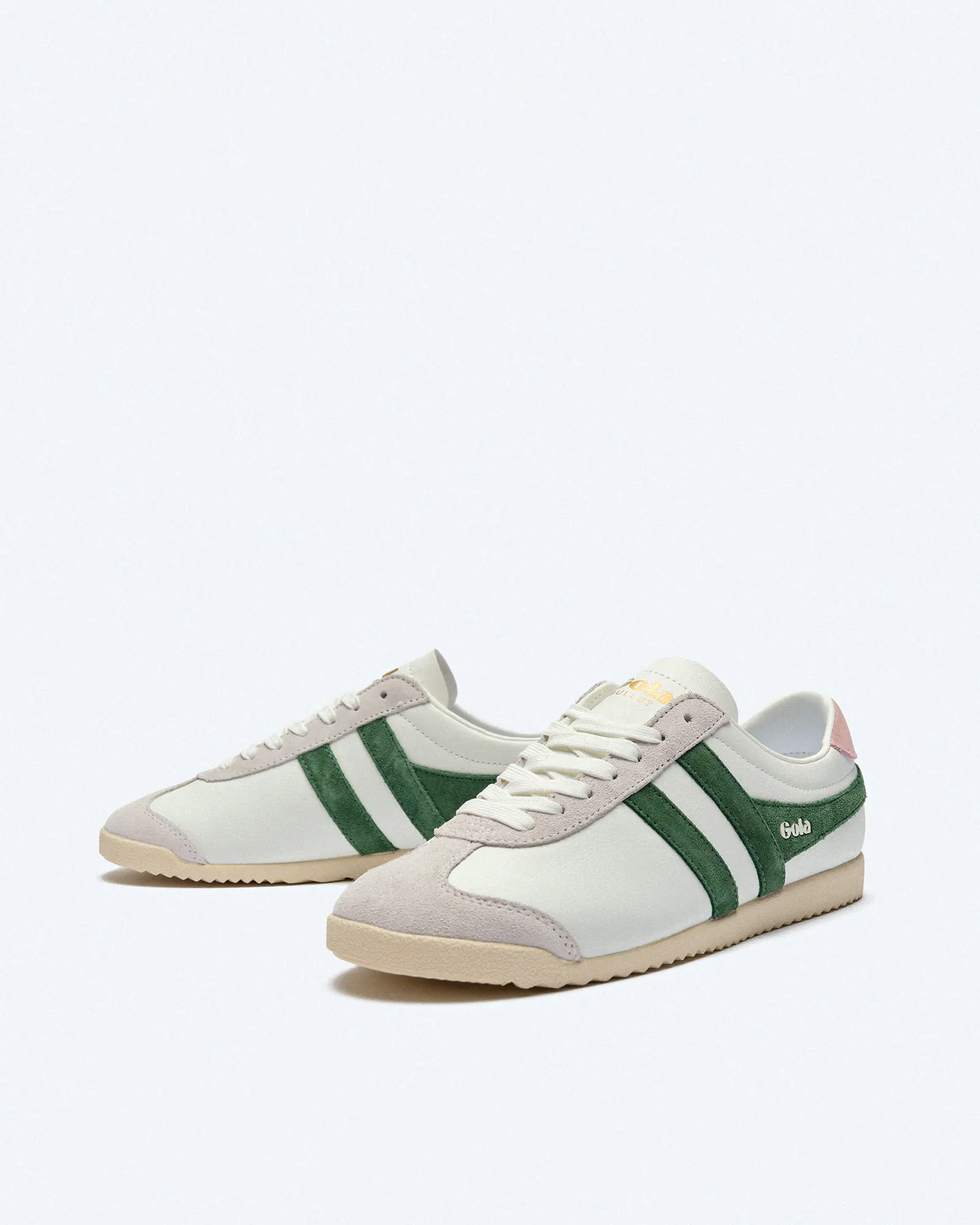 Gola Bullet Pure Sneaker White/Evergreen/Chalk Pink Gola Bullet Pure Sneaker White/Evergreen/Chalk Pink