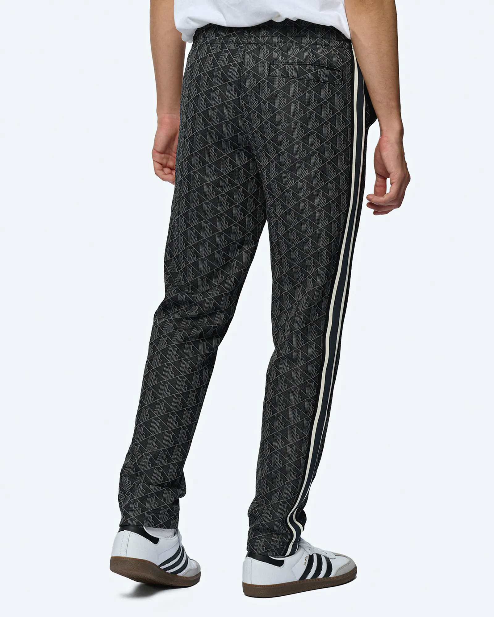 Lacoste Paris Monogram Jacquard Track Pants Black/Graphite Lacoste Paris Monogram Jacquard Track Pants Black/Graphite