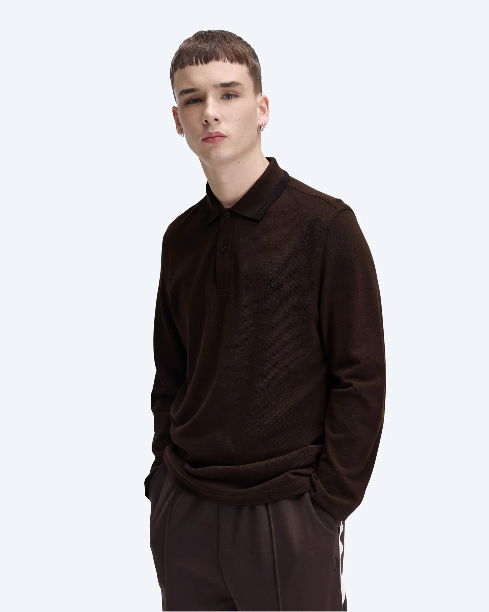 Twin Tipped Longsleeve Shirt Rich Brown/Black