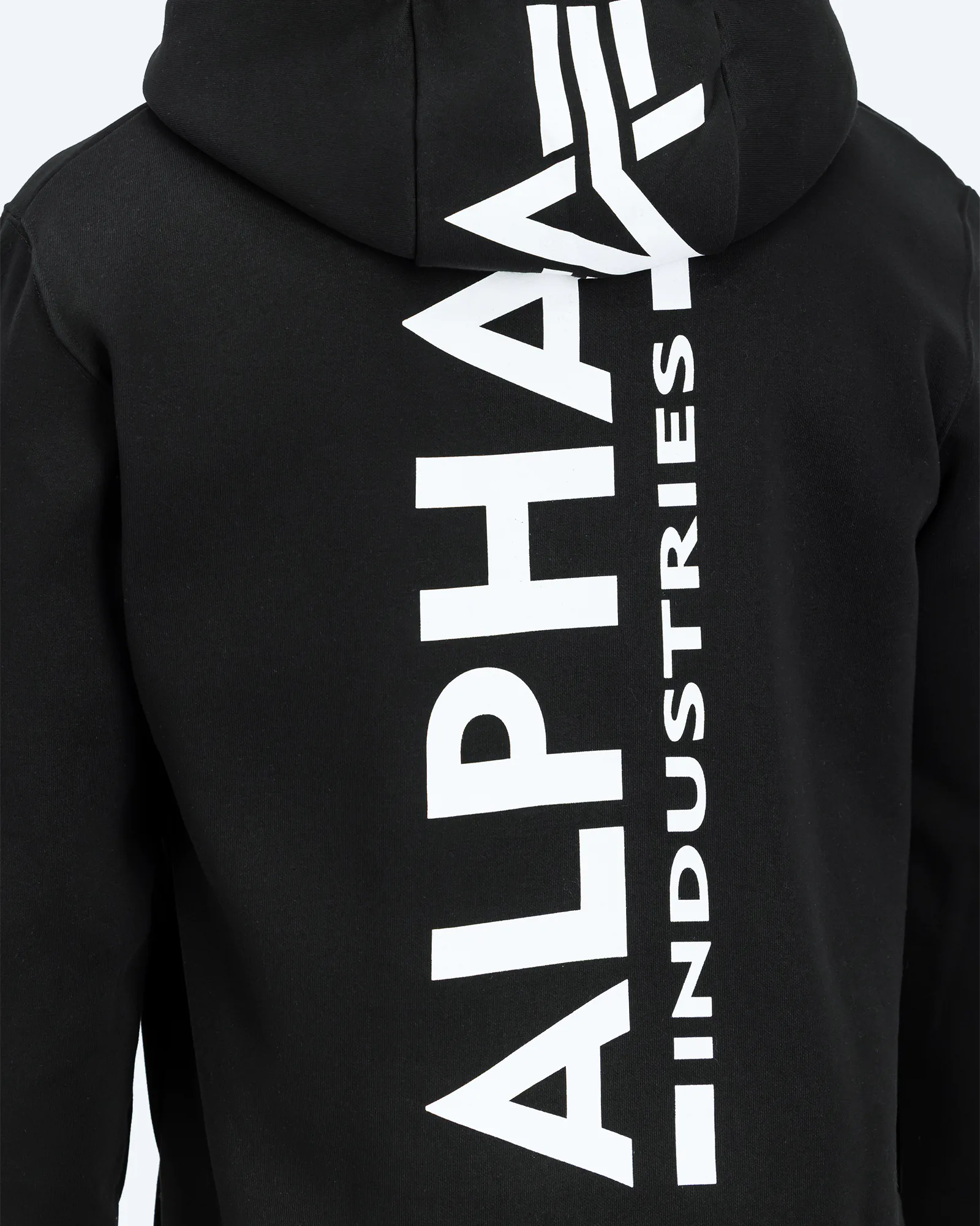 Back Print Hoody Black