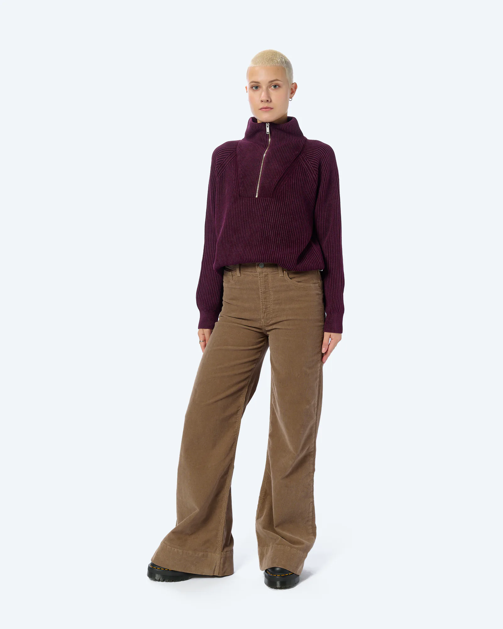 ARMEDANGELS RONYIAAS GMT DYE Pullover Dark Cranberry