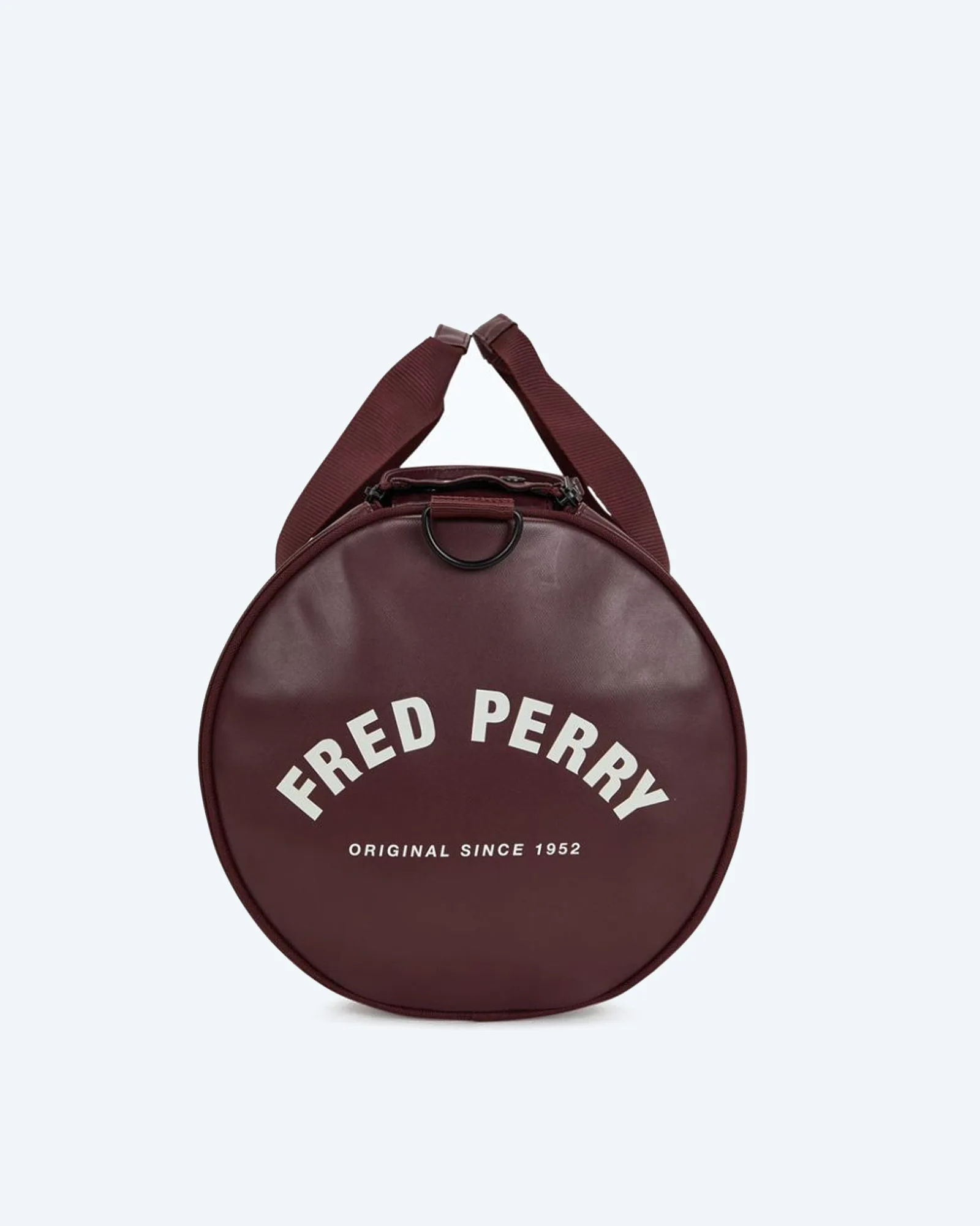 Fred Perry Tonal Classic Barrel Bag Oxblood