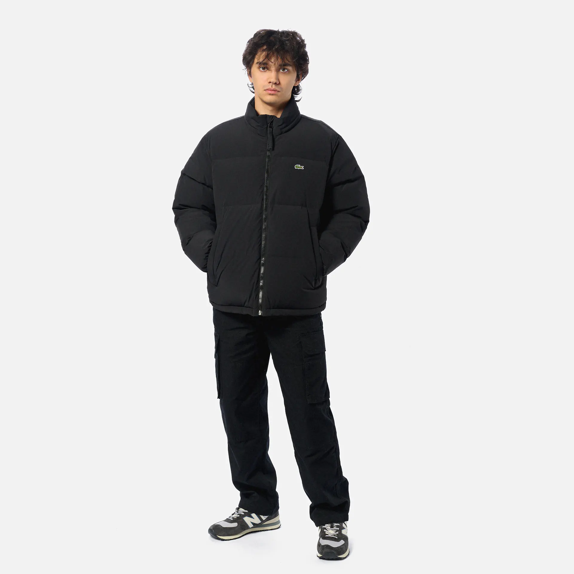 Lacoste Water Repellend Pufferjacket Black