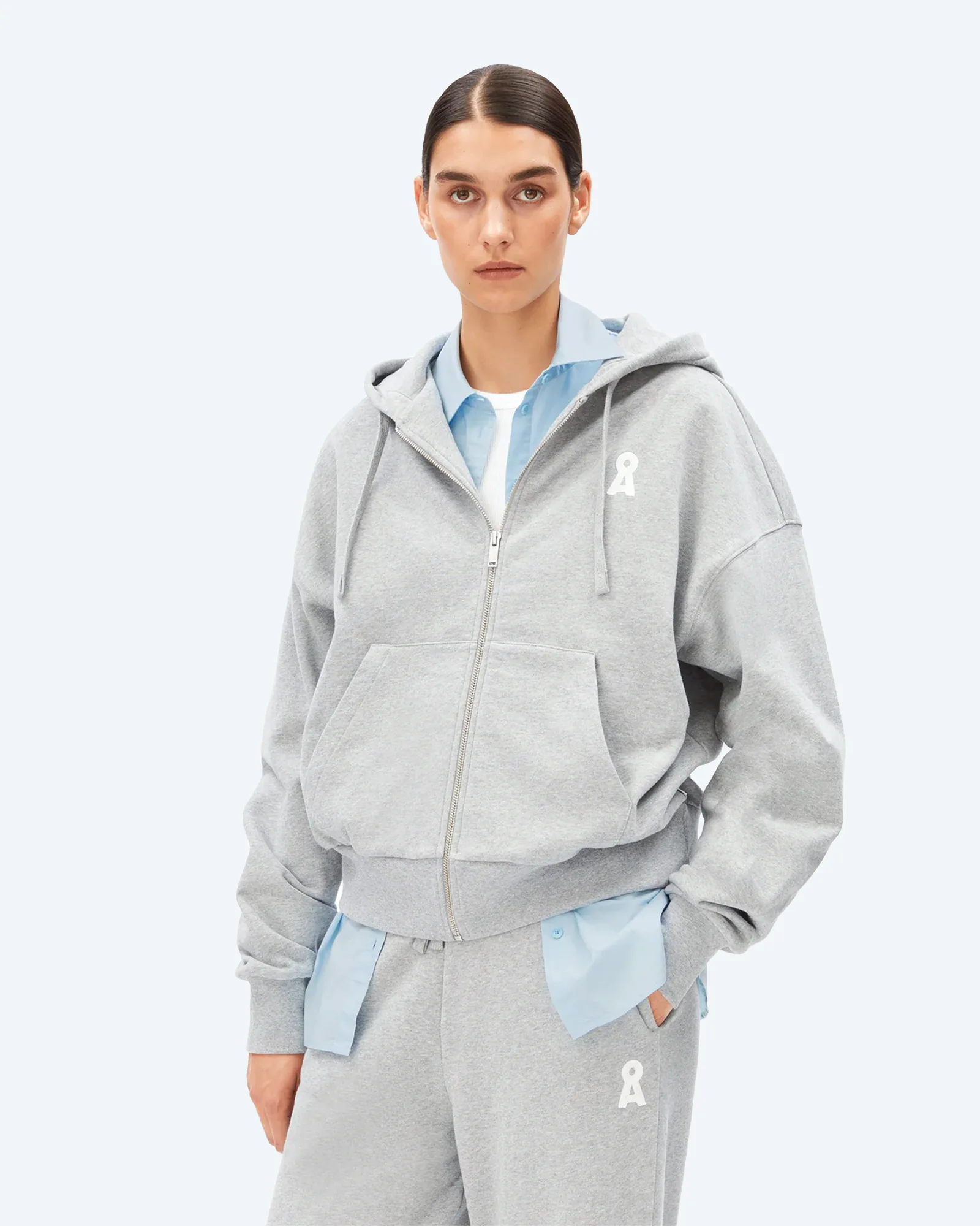 ARMEDANGELS ICONIC Å RIXAMAA Sweat Jacket Silver Melange