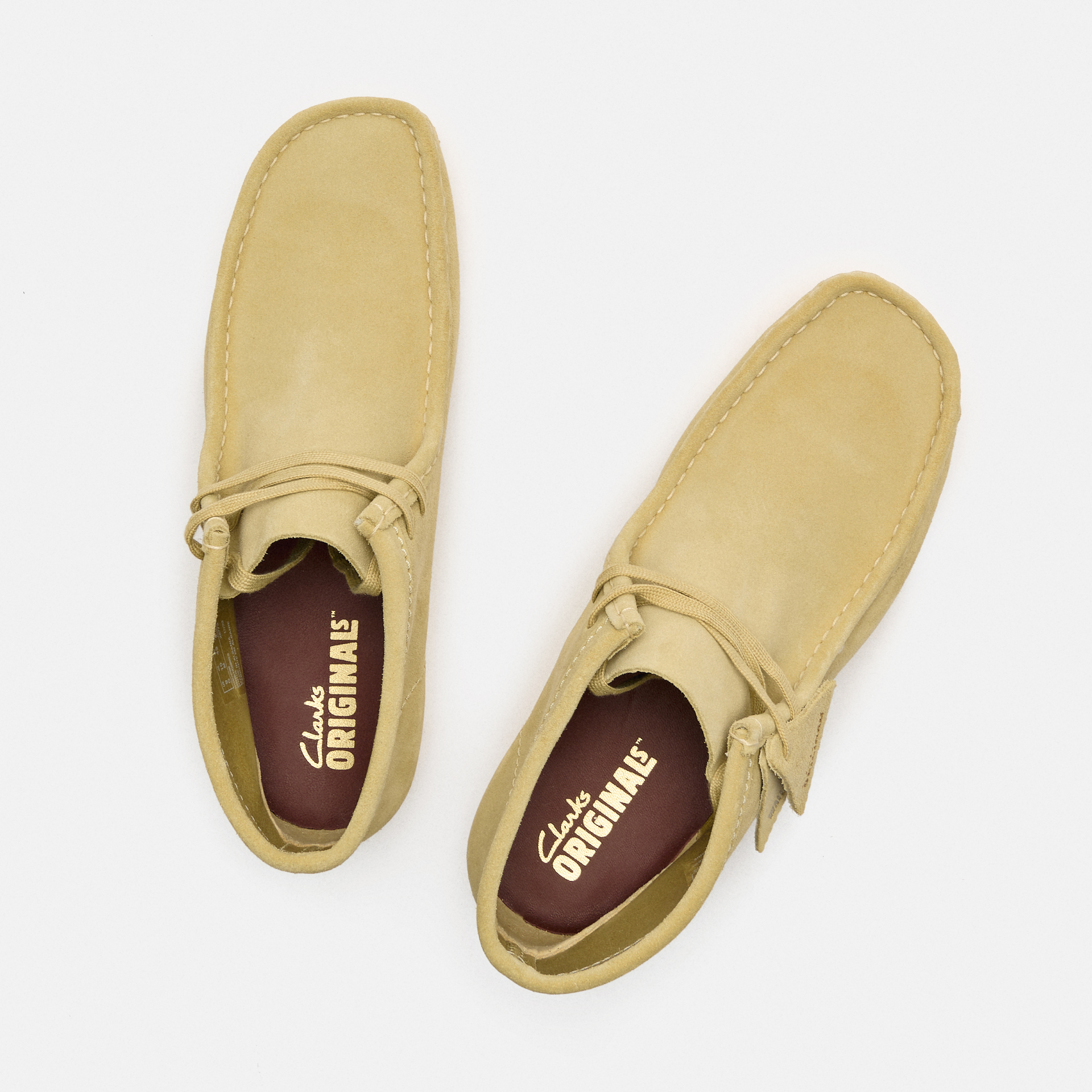 Clarks Men's Wallabee Suede Boots Maple