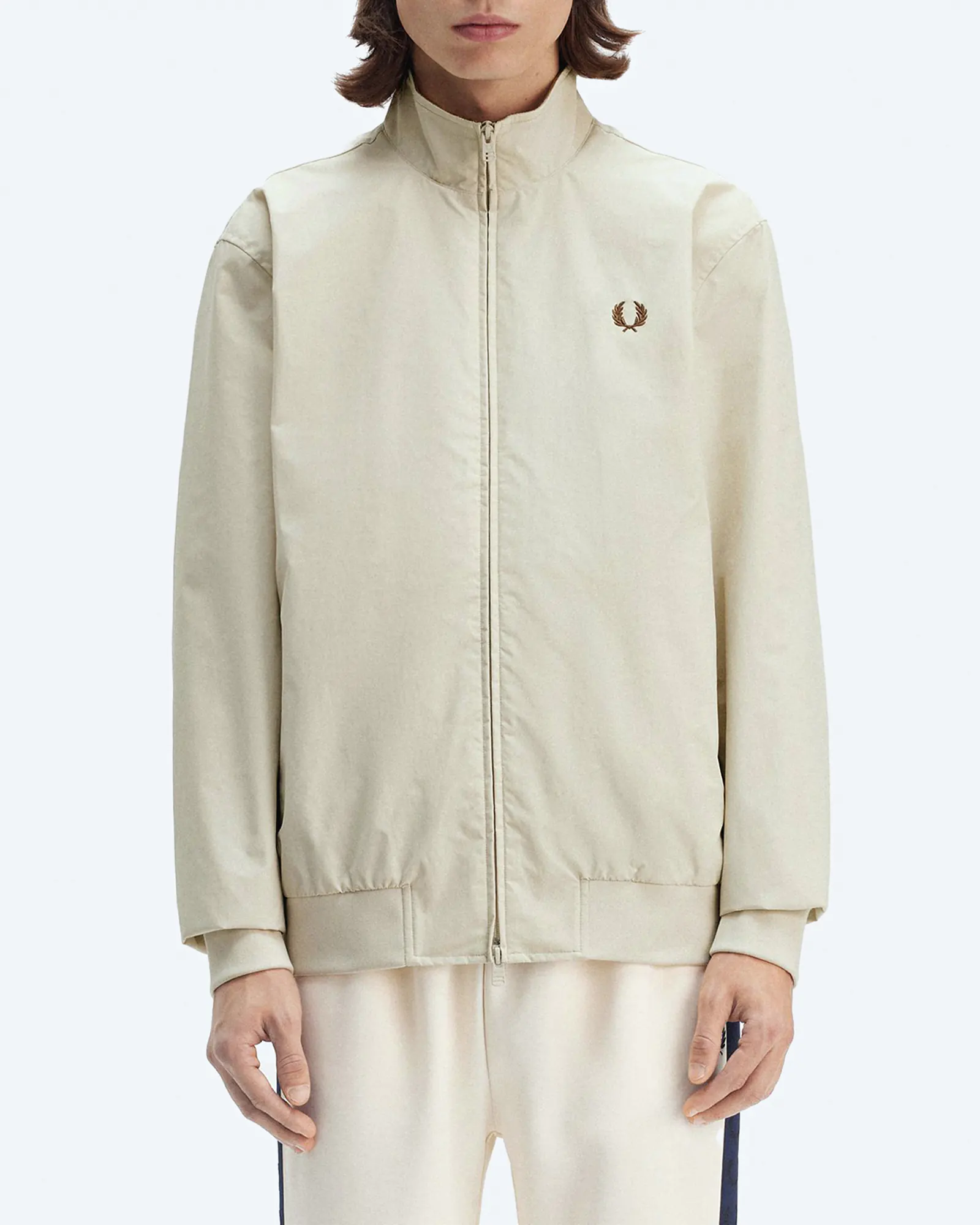Fred Perry Brentham Jacket Oatmeal/Shaded Stone