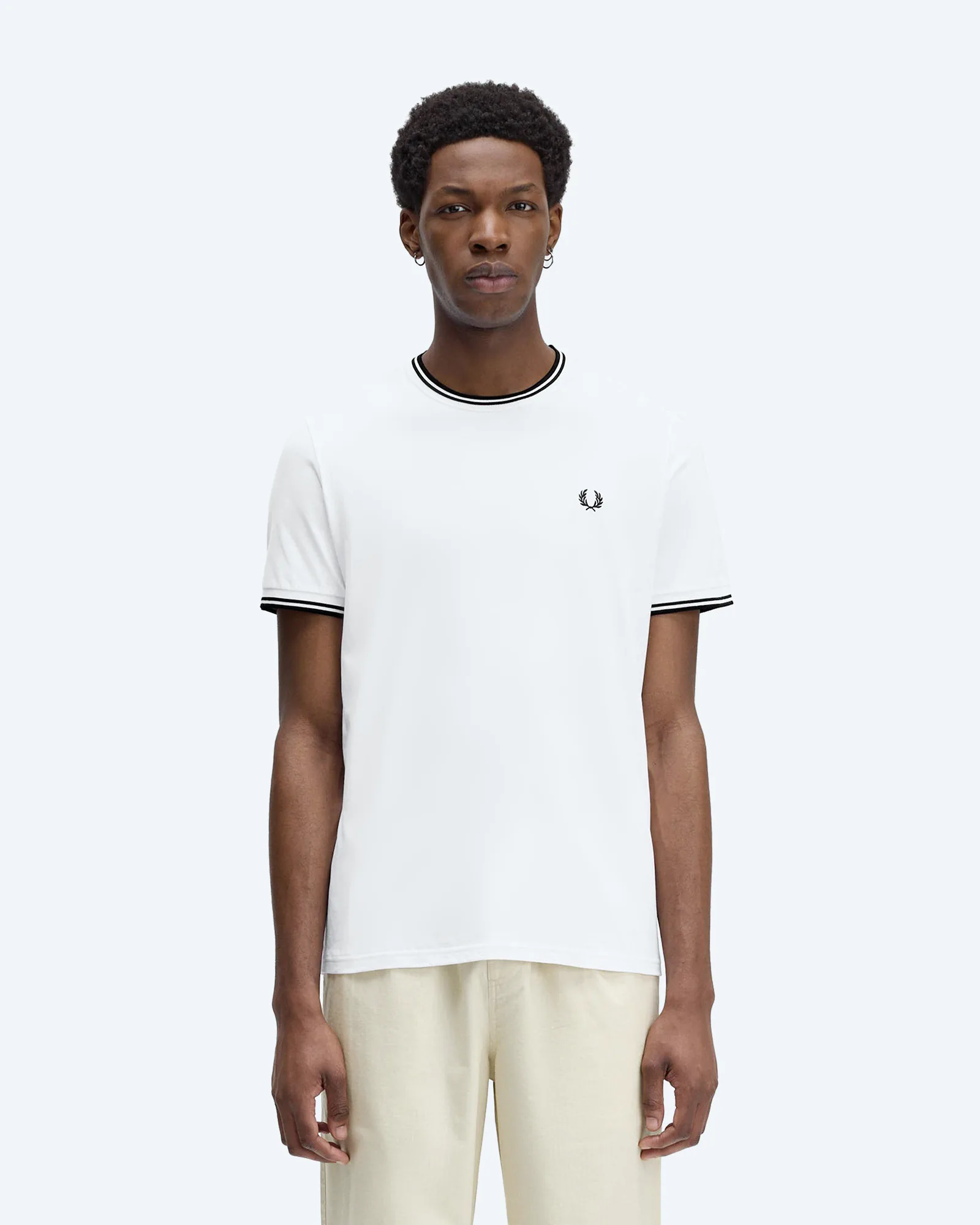 Fred Perry Twin Tipped T-Shirt White