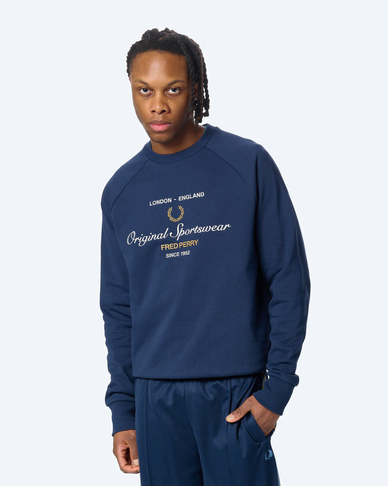 Fred Perry Original Sportswear Sweatshirt Tennis Blue
