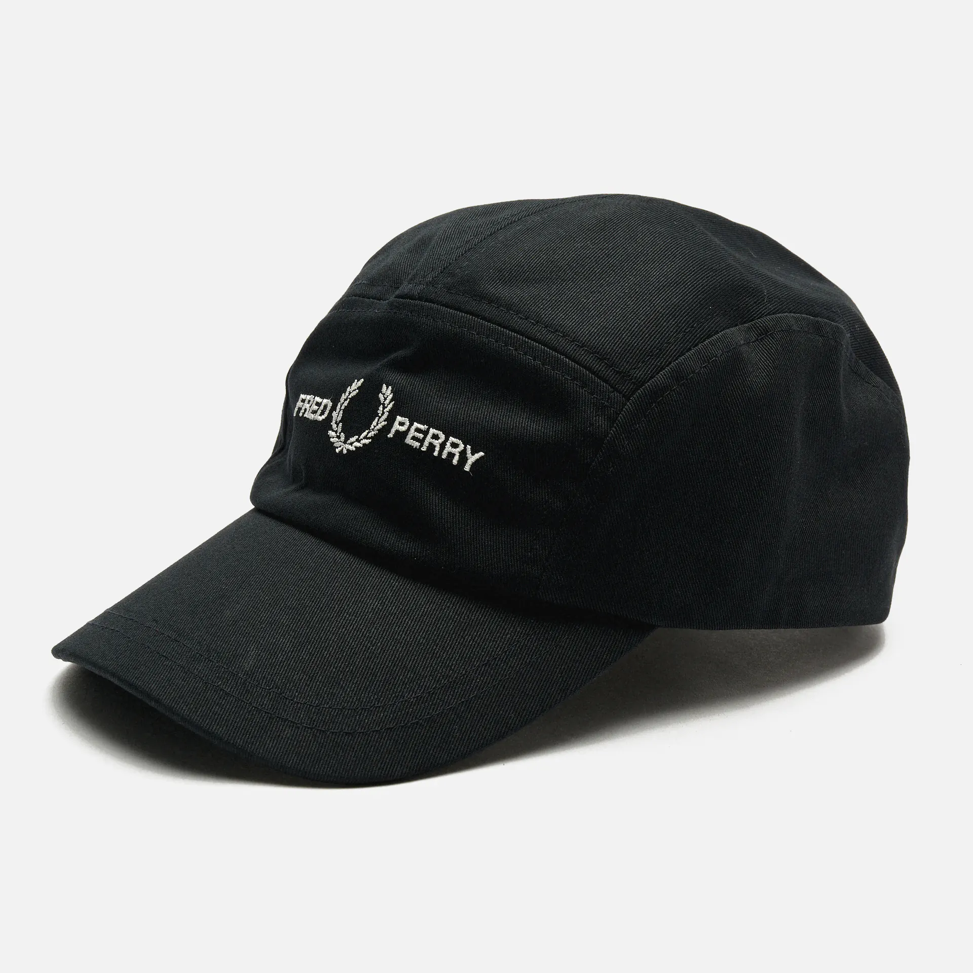 Fred Perry Panel FLP Twill Cap Black - Main Image