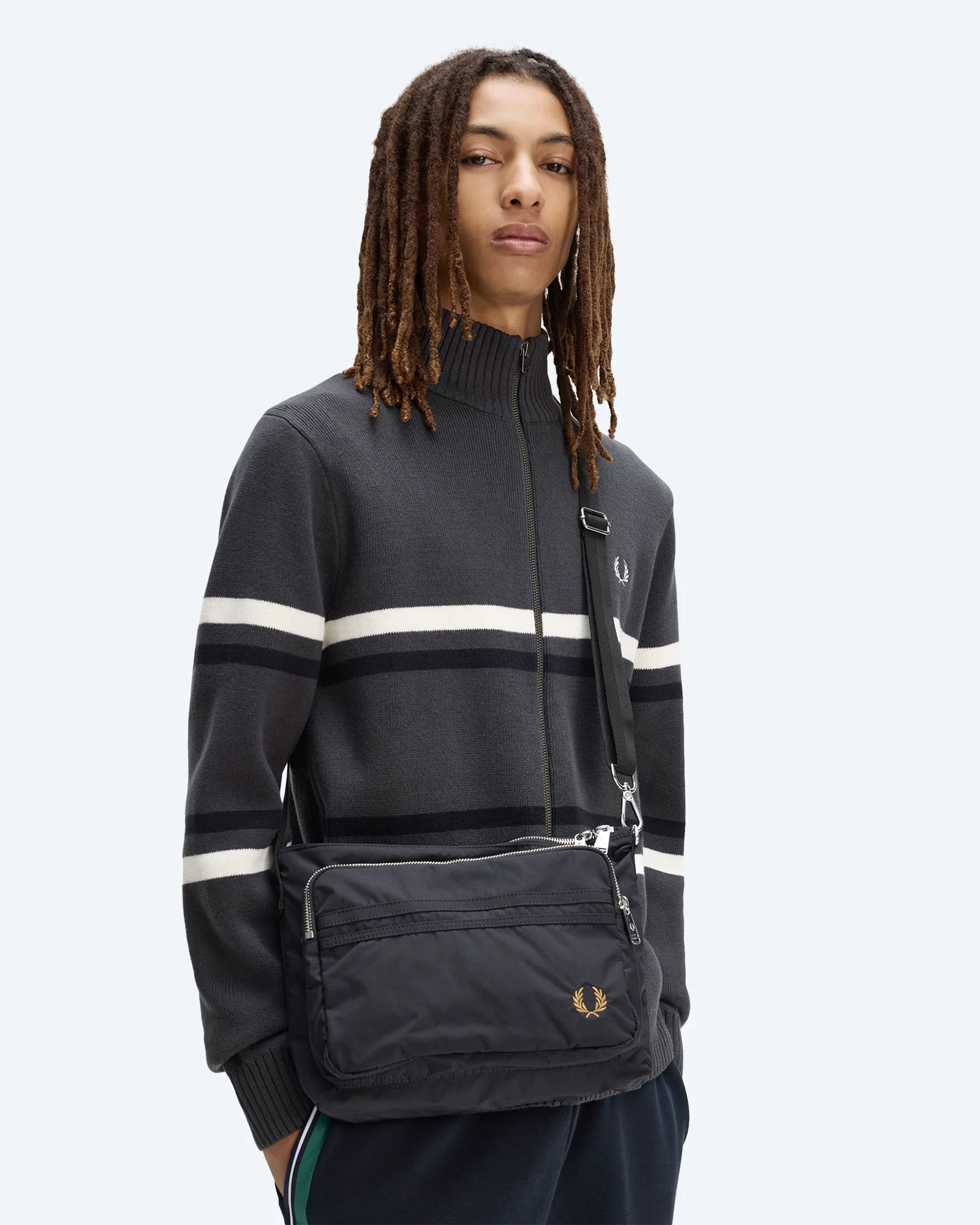 Fred Perry Brentham Crossbody Bag Black