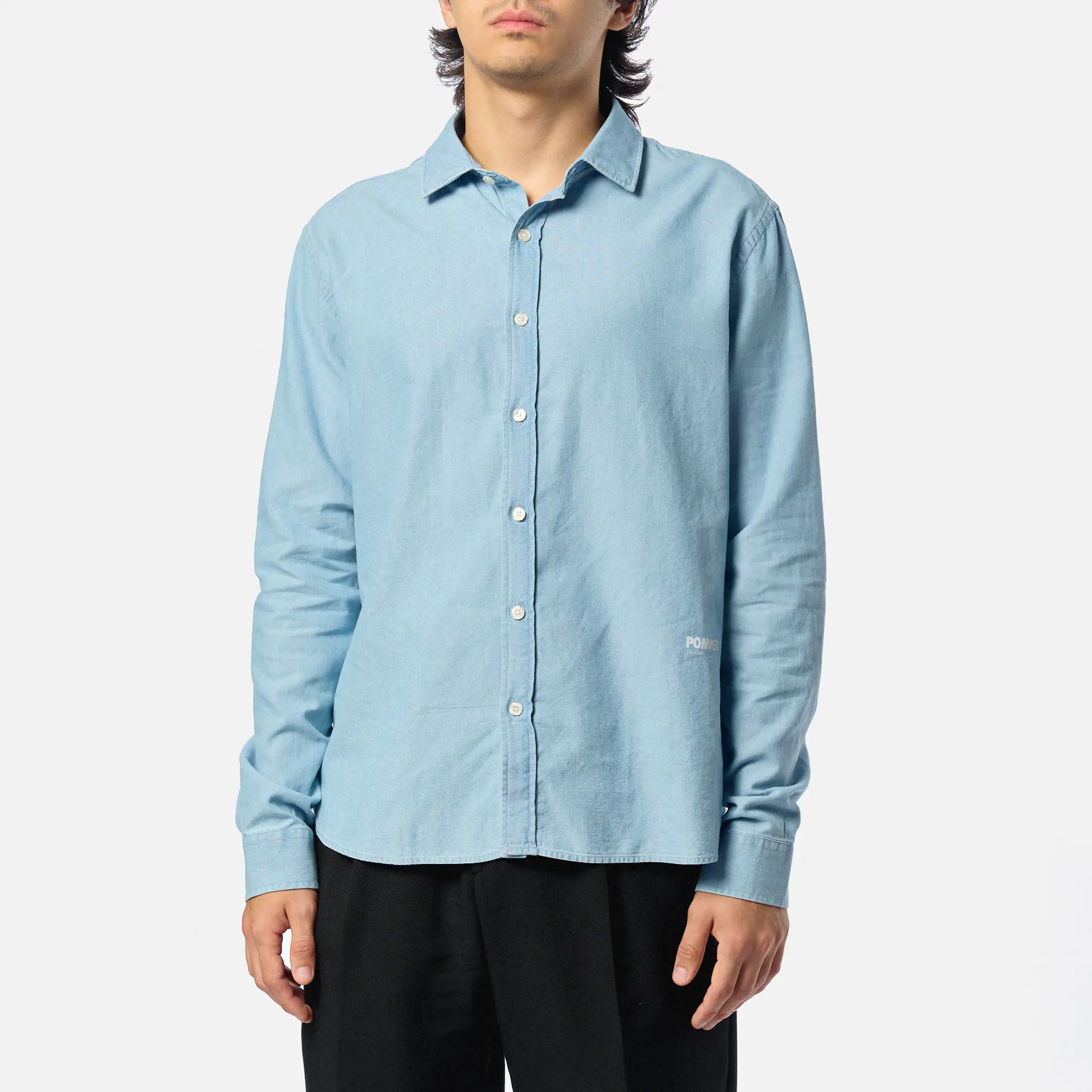 POMPEII Stripe Oxford Regular Fit Shirt Indigo