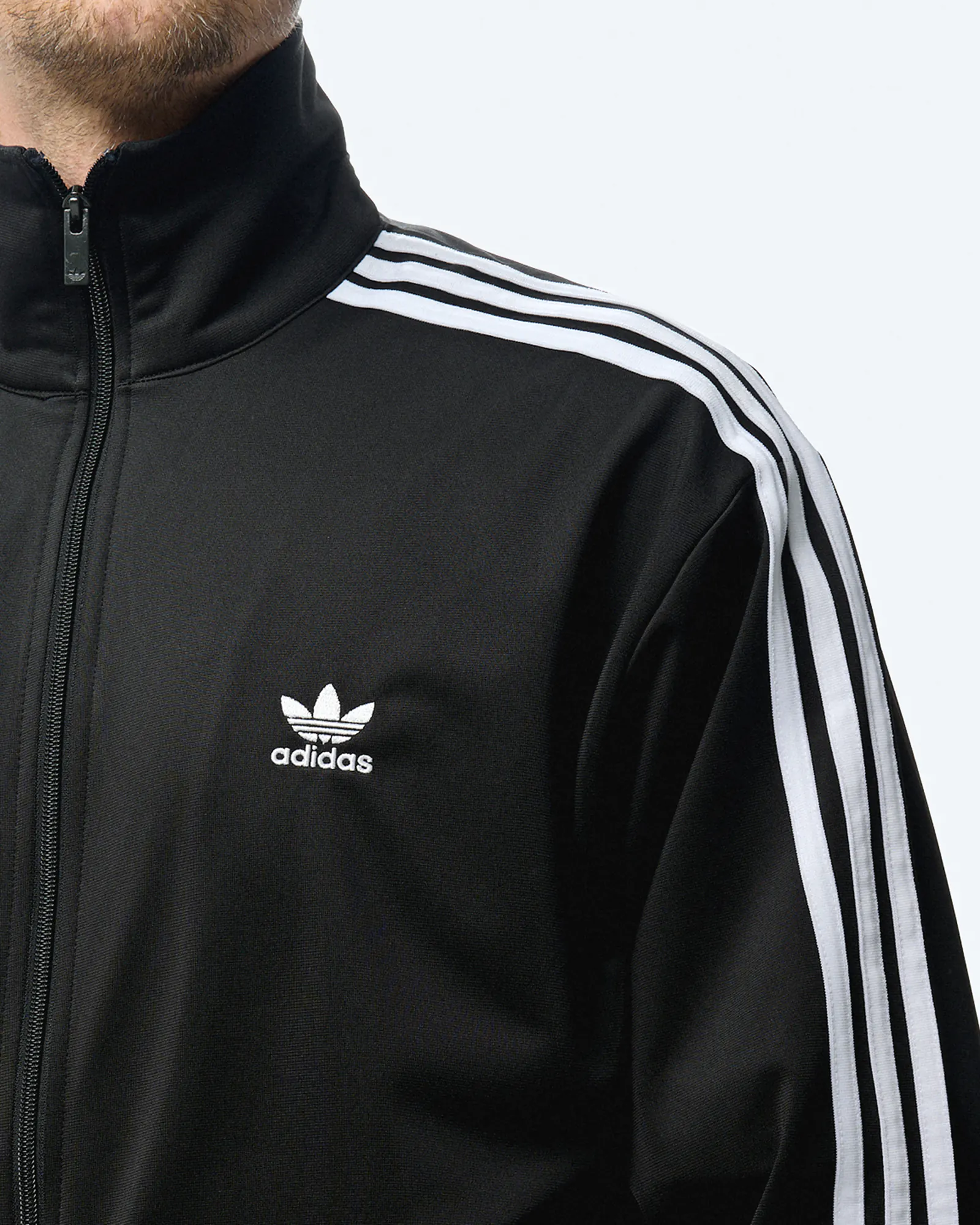 Adidas Firebird Track Jacket Black White
