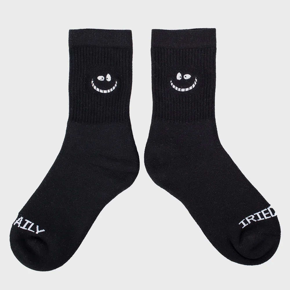 Iriedaily Grin Cat Socks Black Iriedaily Grin Cat Socks Black