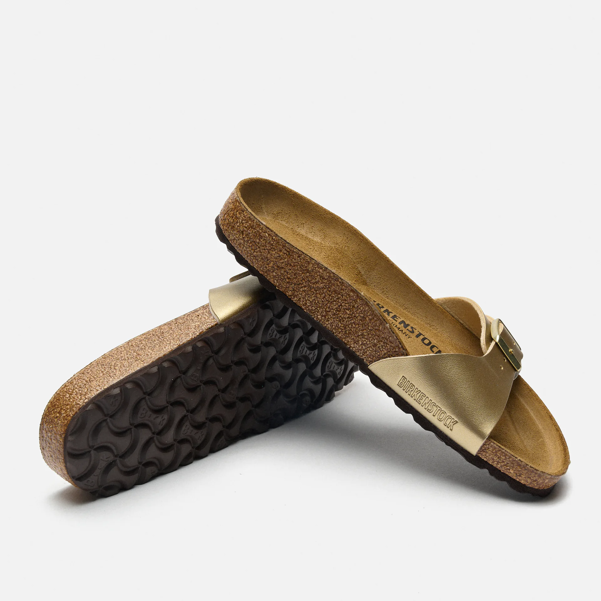 Birkenstock Madrid Birko-Flor Sandals Narrow Gold