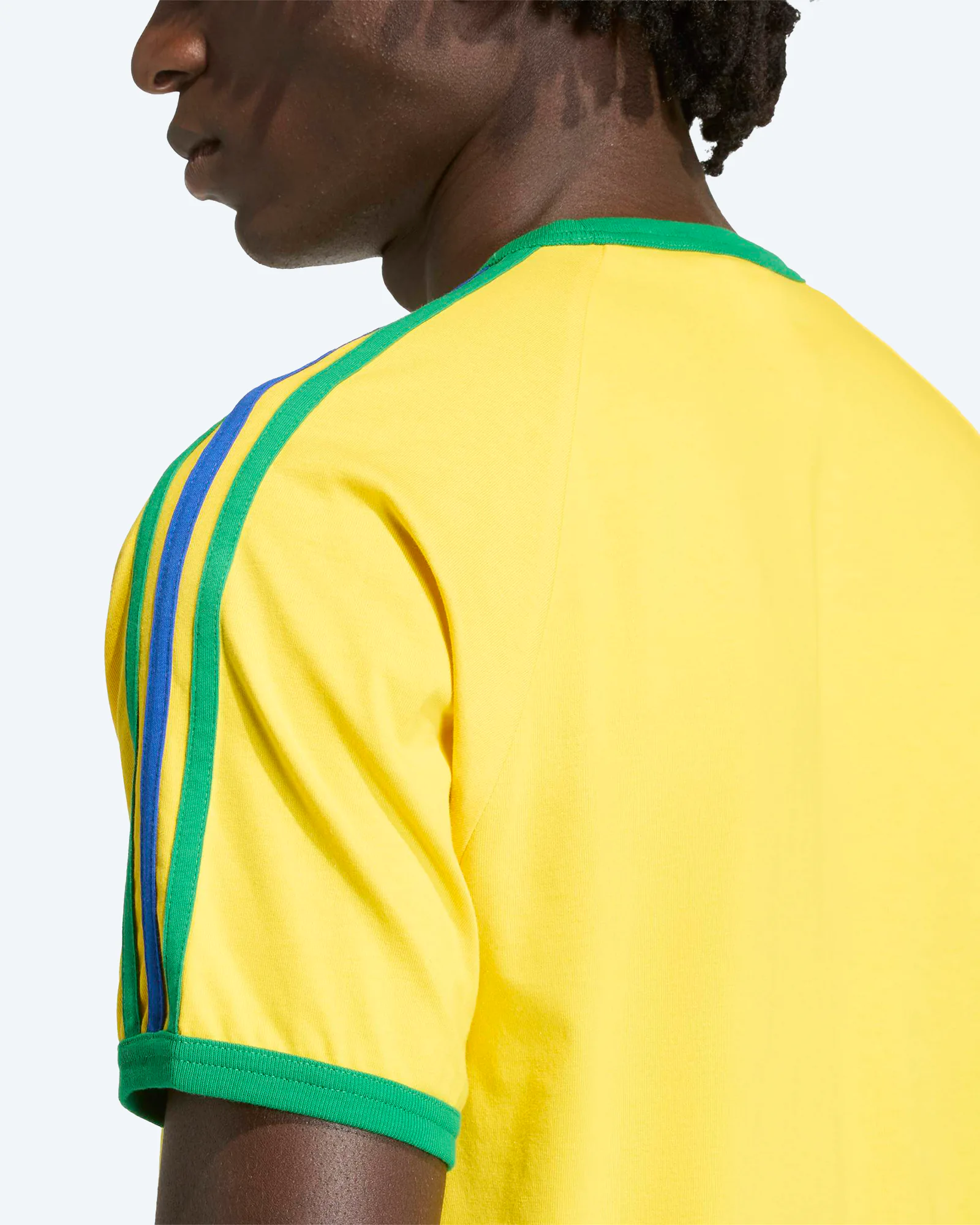 Originals 3-Stripes T-Shirt Eqt Yellow/Green/Collegiate Royal