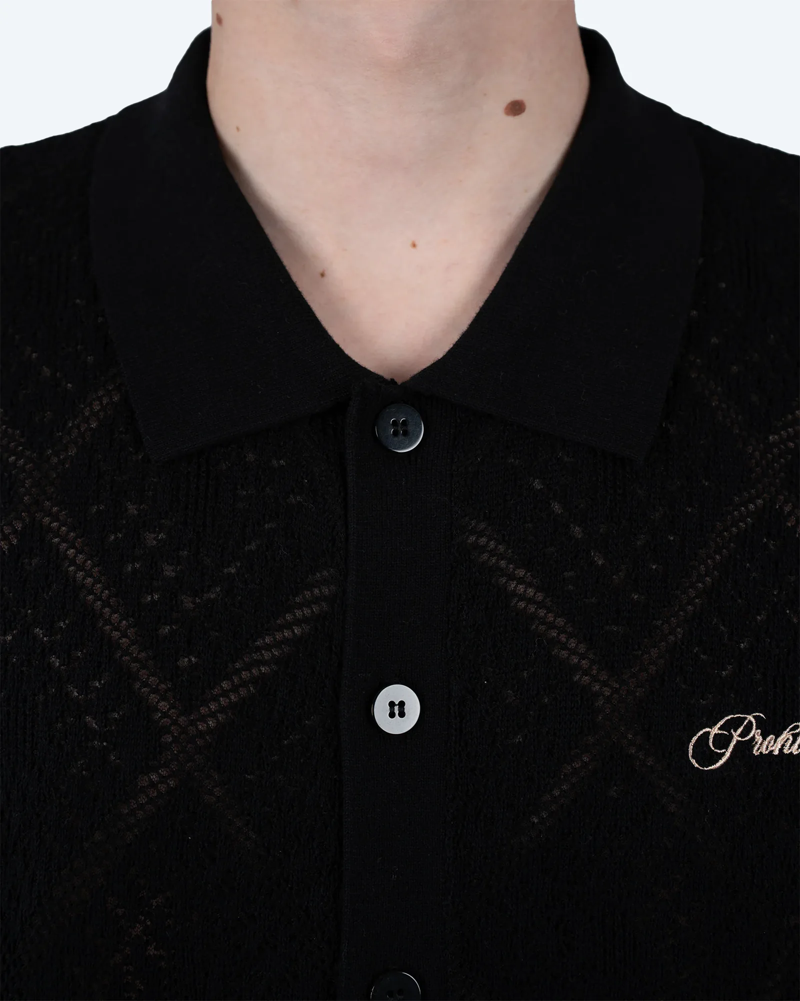 Silent Bay Lace Shirt Black