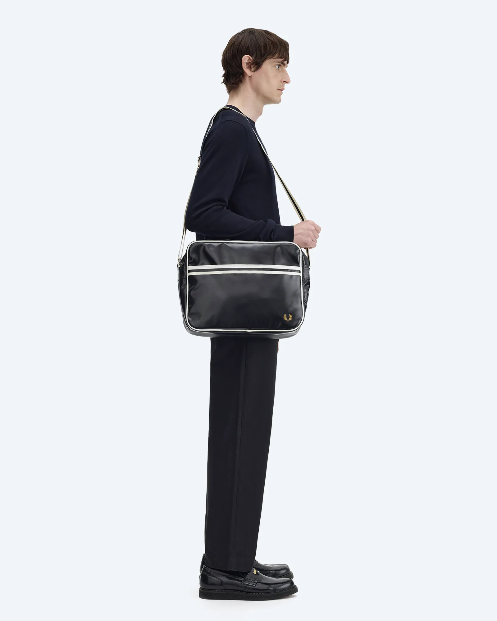 Fred Perry Classic Shoulder Bag Black/Ecru