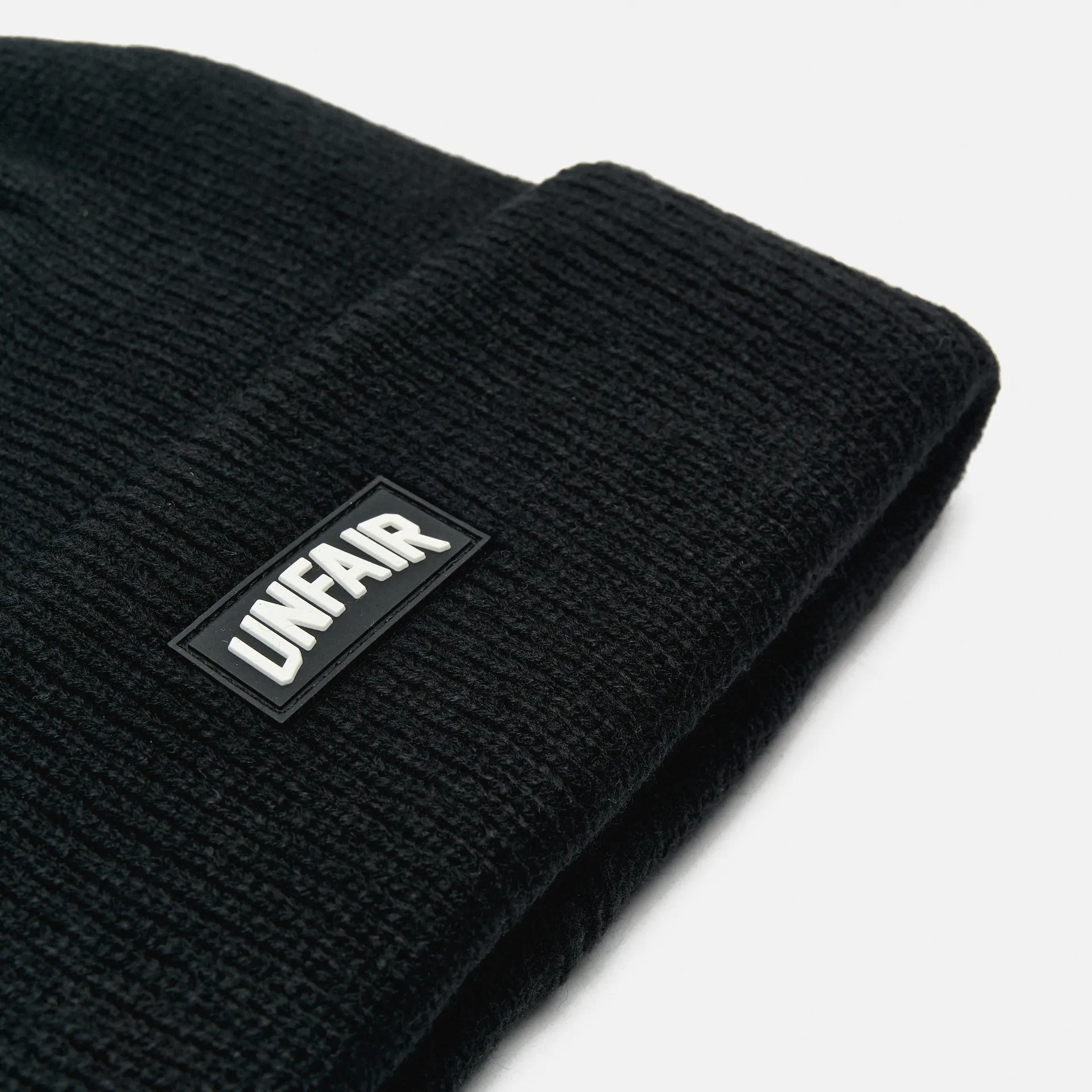Unfair Athletics Curved Patch Beanie Black