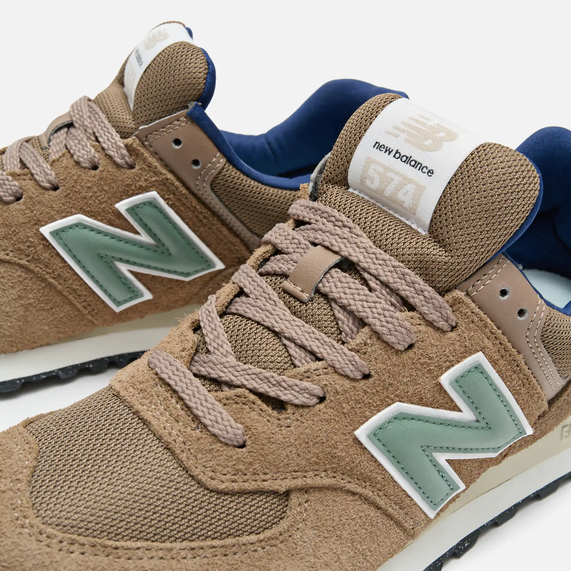 New Balance U574SBB Sneaker Brown Royal Blue