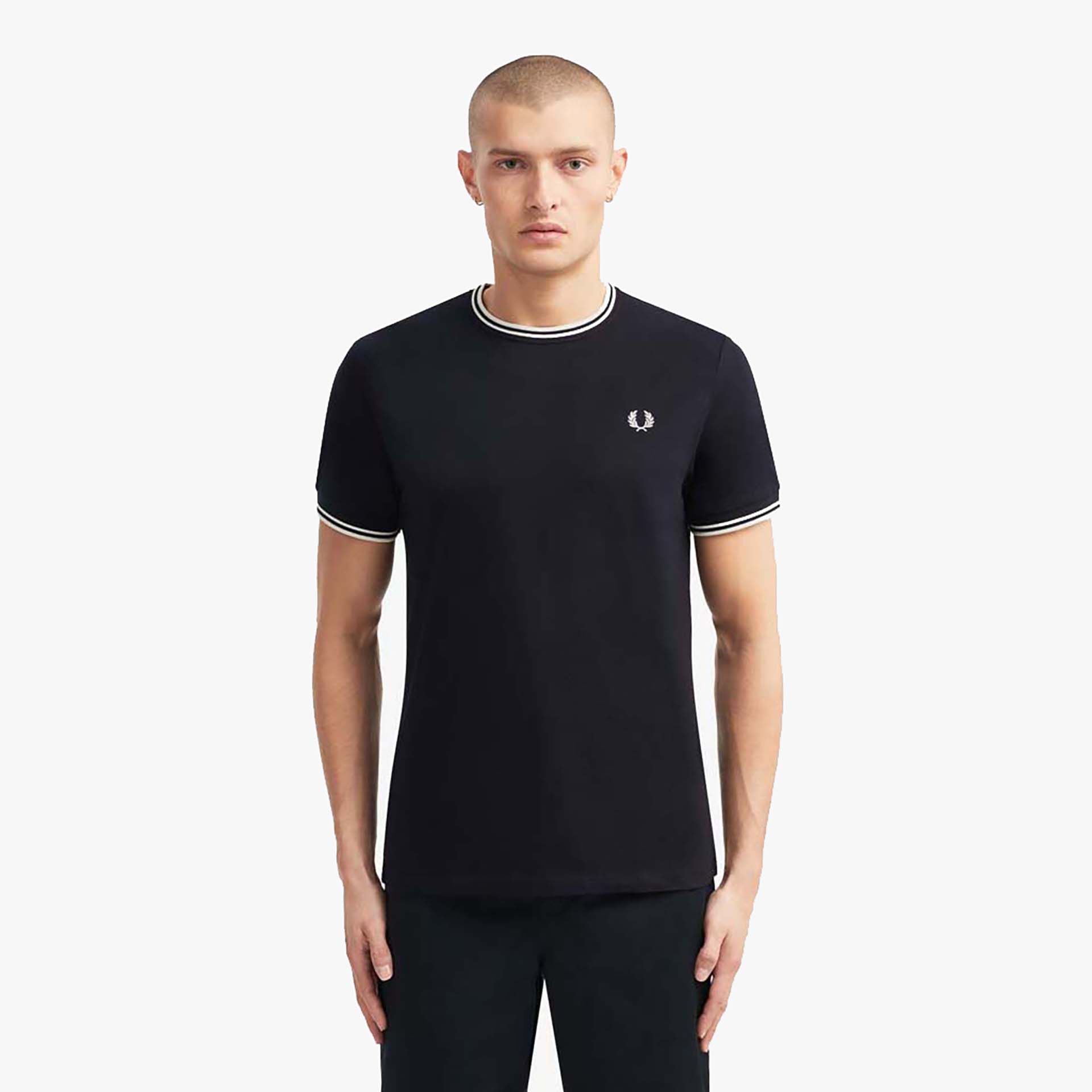 Fred Perry Twin Tipped T-Shirt Navy