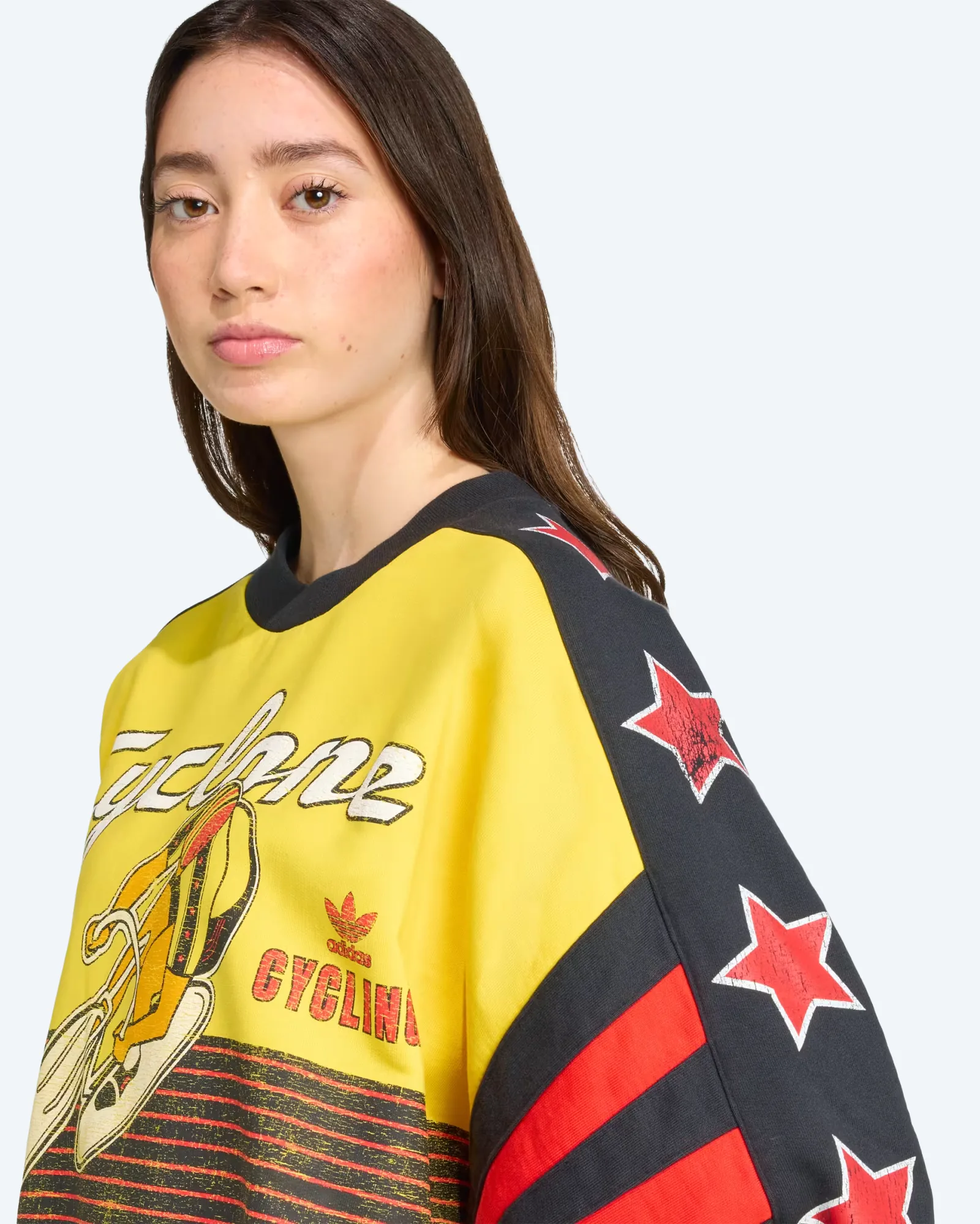 adidas Originals Cycling Crew Sweatshirt EQT Yellow/Cloud White/Black