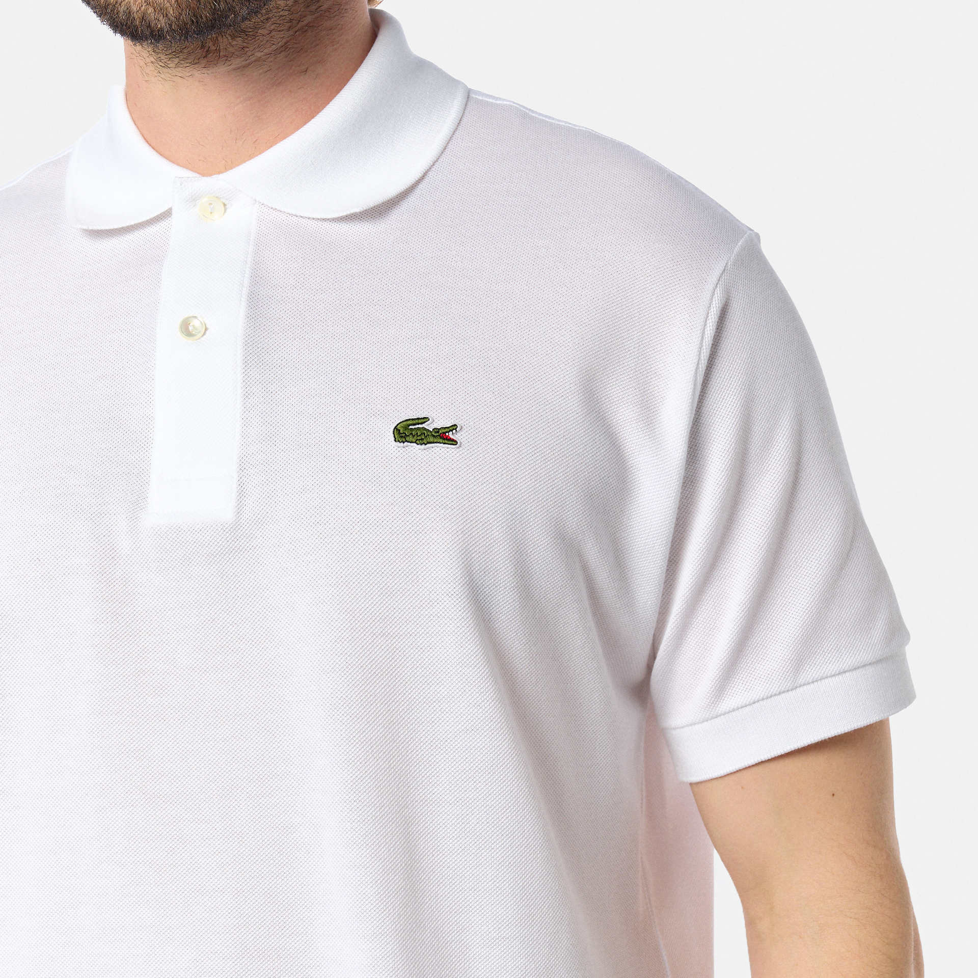 Lacoste Classic Fit Piqué Poloshirt White