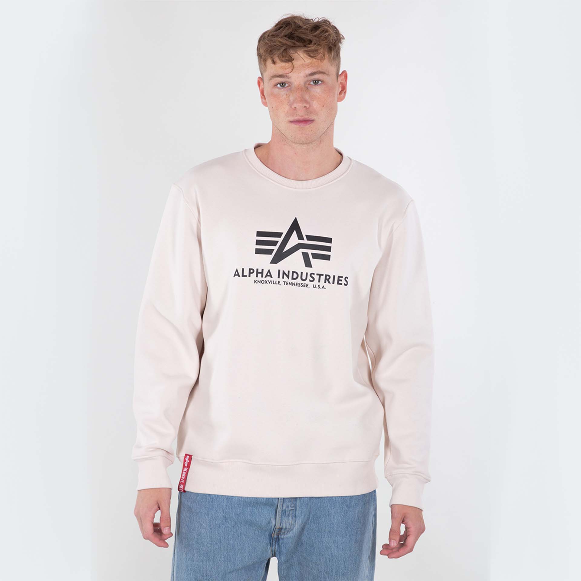 Alpha Industries Basic Sweatshirt Jet Stream White