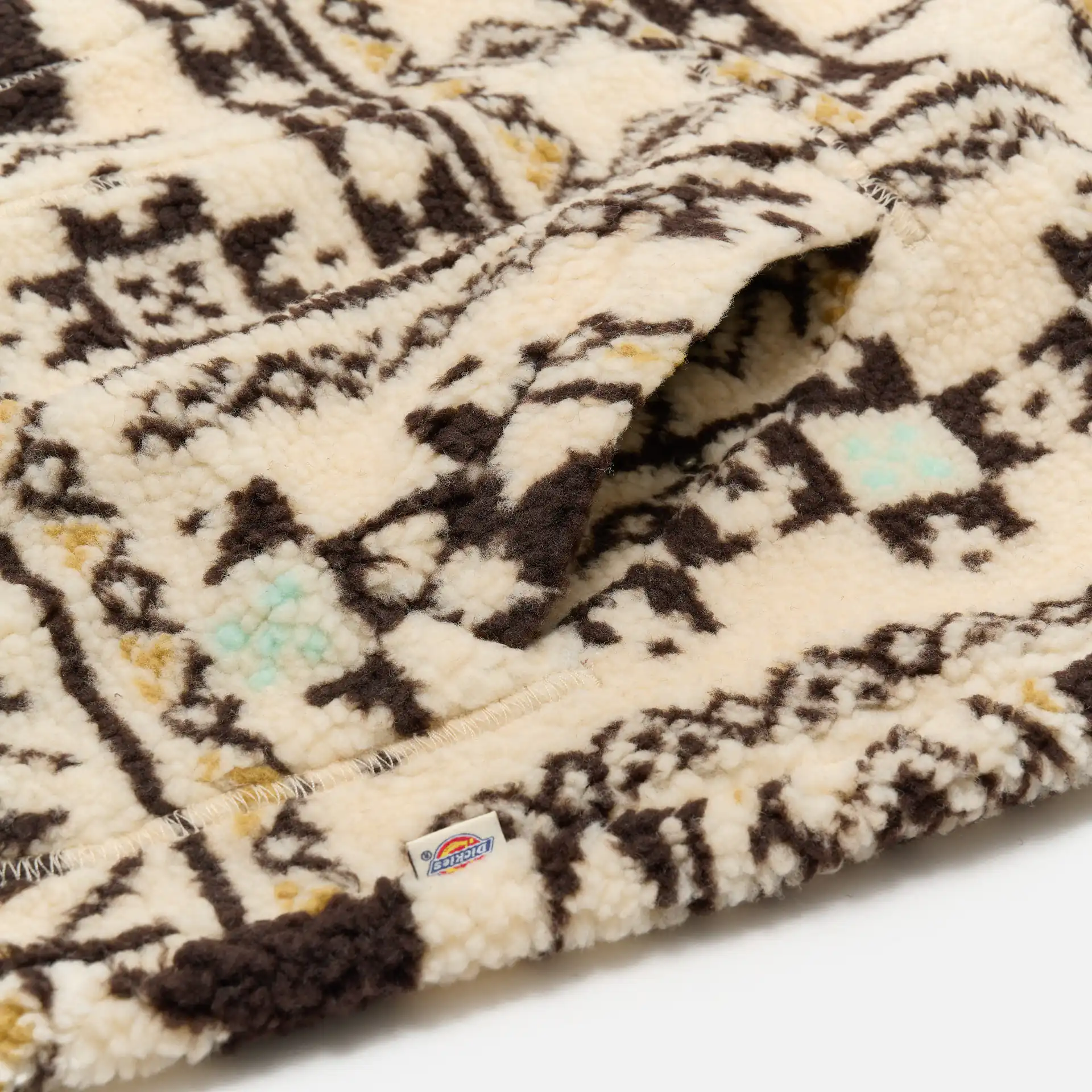 Dickies Hays Quarter Zip Sweatshirt All-Over-Print Nordic Light