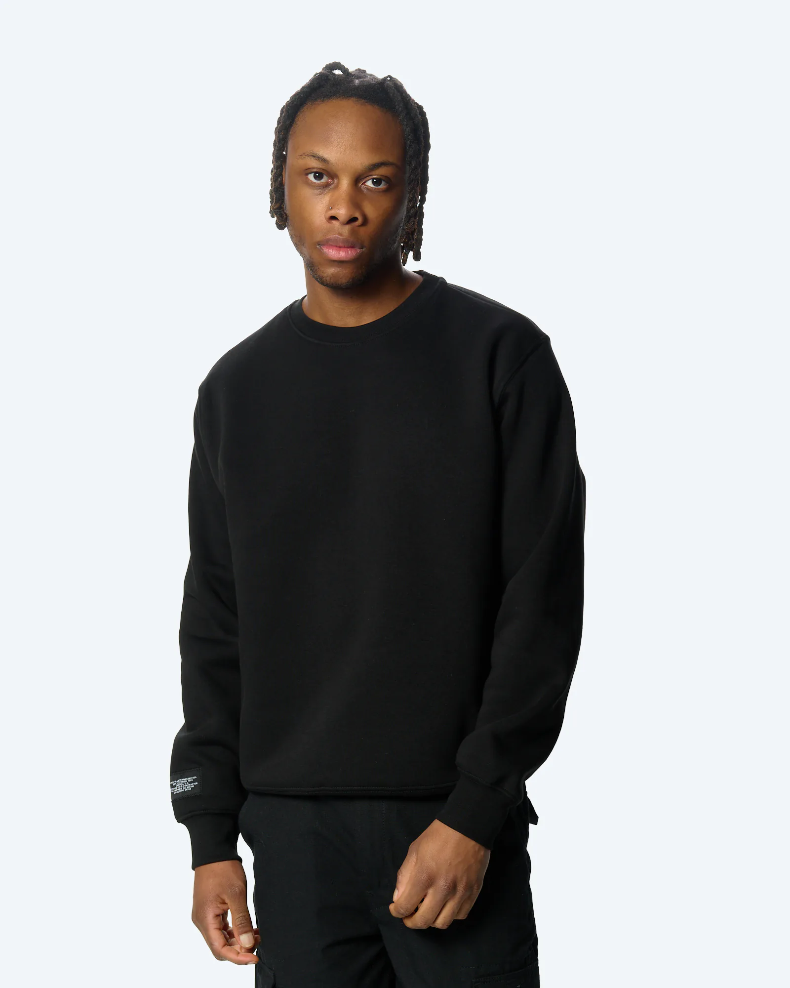 Alpha Industries Label Sweatshirt Backprint Black