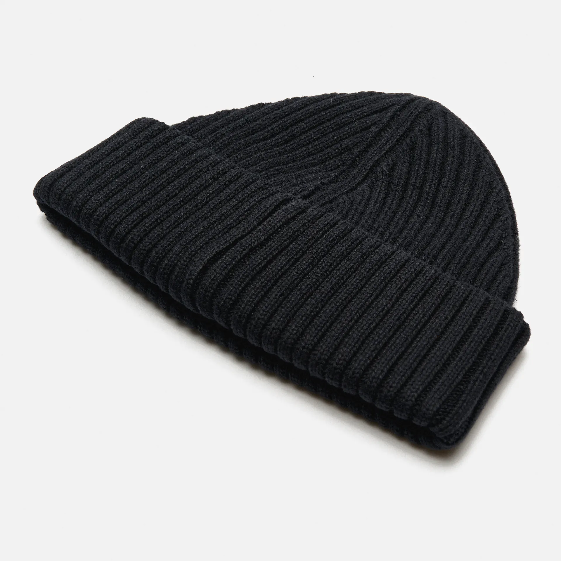 Lyle & Scott Tonal Eagle Beanie für Herren in Tiefschwarz