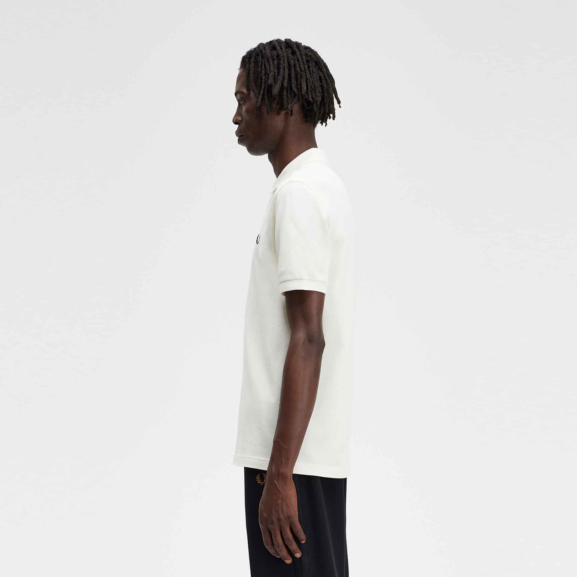 Fred Perry Plain Polo Shirt Ecru